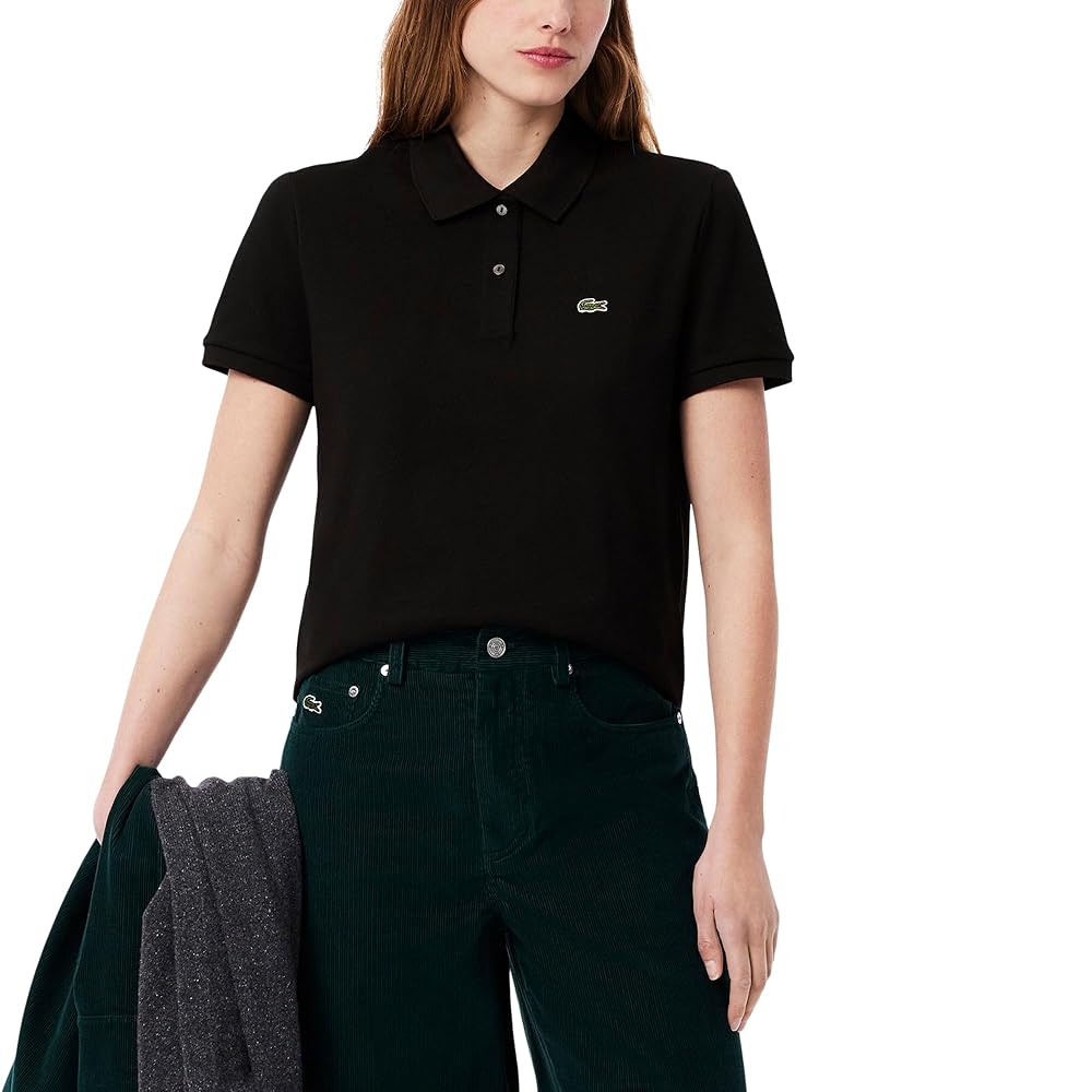 Lacoste Women's Classic Fit Short Sleeve Soft Cotton Petit