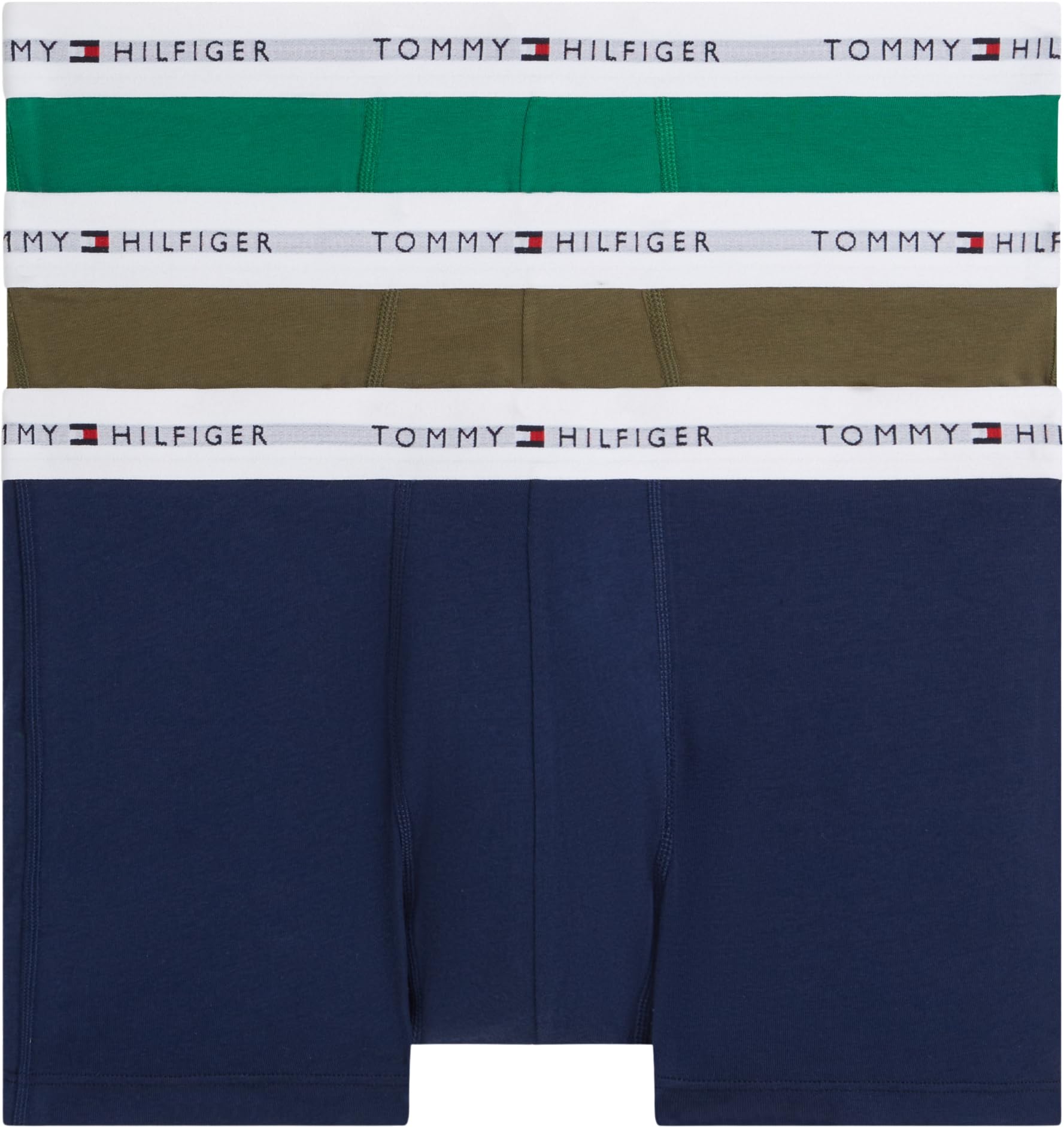 Tommy Hilfiger Men's 3P Trunk UM0UM03889 Trunk, BLUE (Arm Grn/Prp Nvy/Nov Grn), M