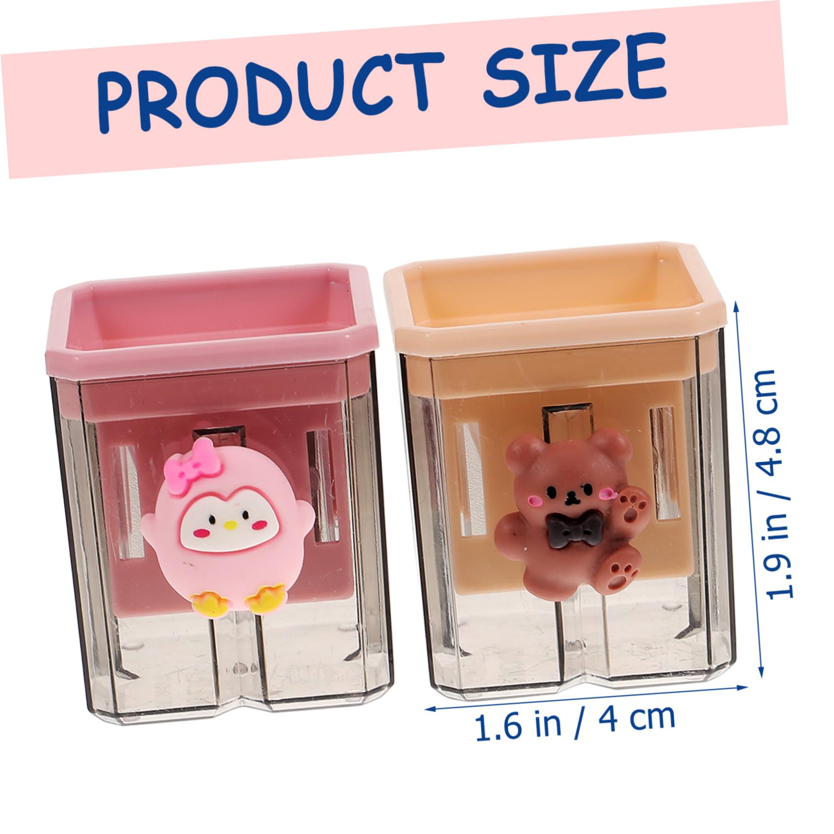 Temperamatite Carino Temperamatite Piccoli Per Ragazzo Ragazza Manuali A Forma Di Cartone Animato Decorativi A Doppio Foro