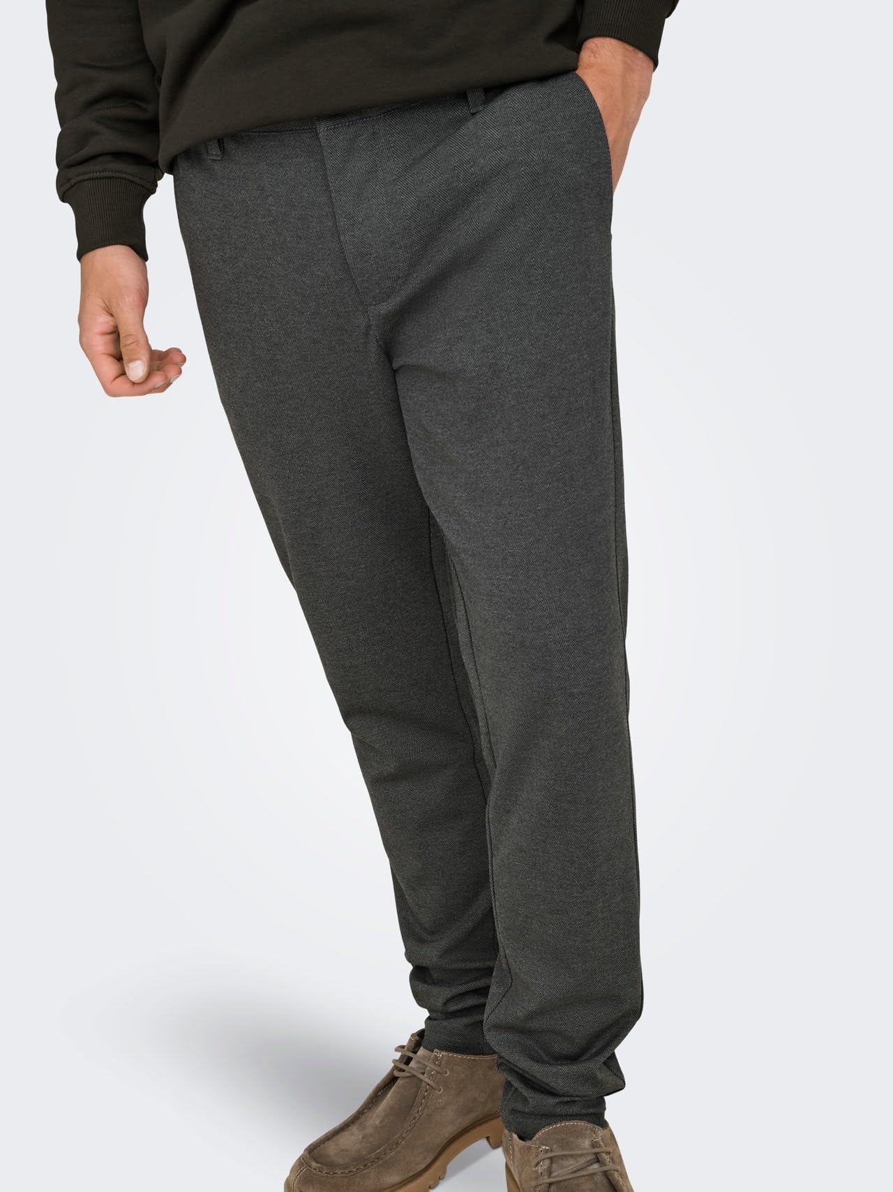 ONLY & SONS Herren Chino Hose ONSMARK 2911 - Slim Fit - Schwarz W28-W38 Stretch