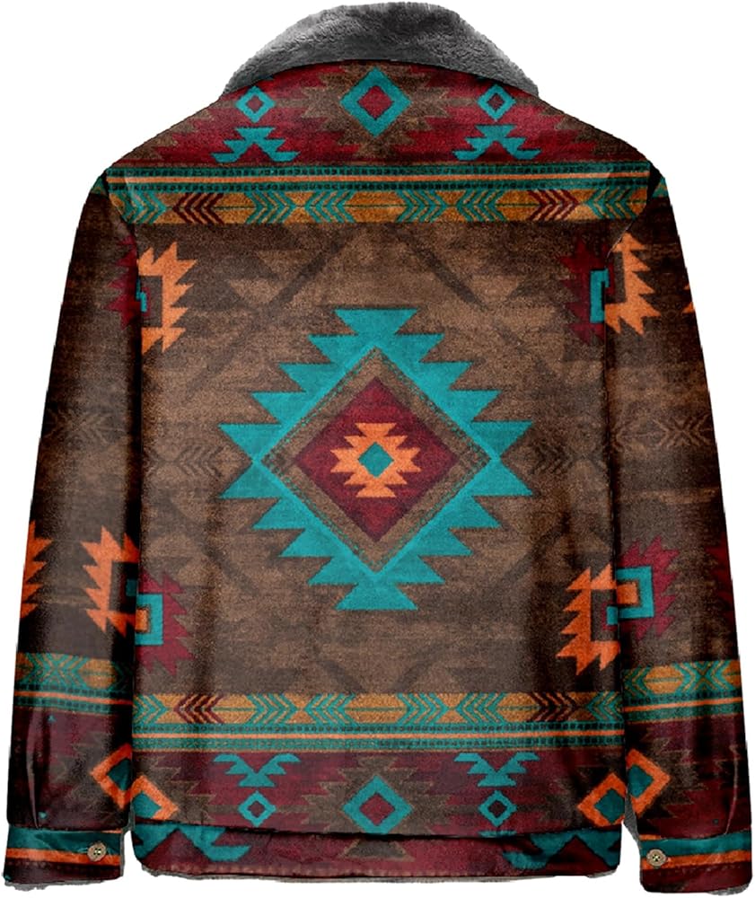 Amazon.com: Men's Aztec Ethnic Print Zip-Up Jacket Fashion 2024 Ethnic  Winter Warm Coats Retro Lining Fleece Tactical Jackets : Clothing, Shoes &  Jewelry