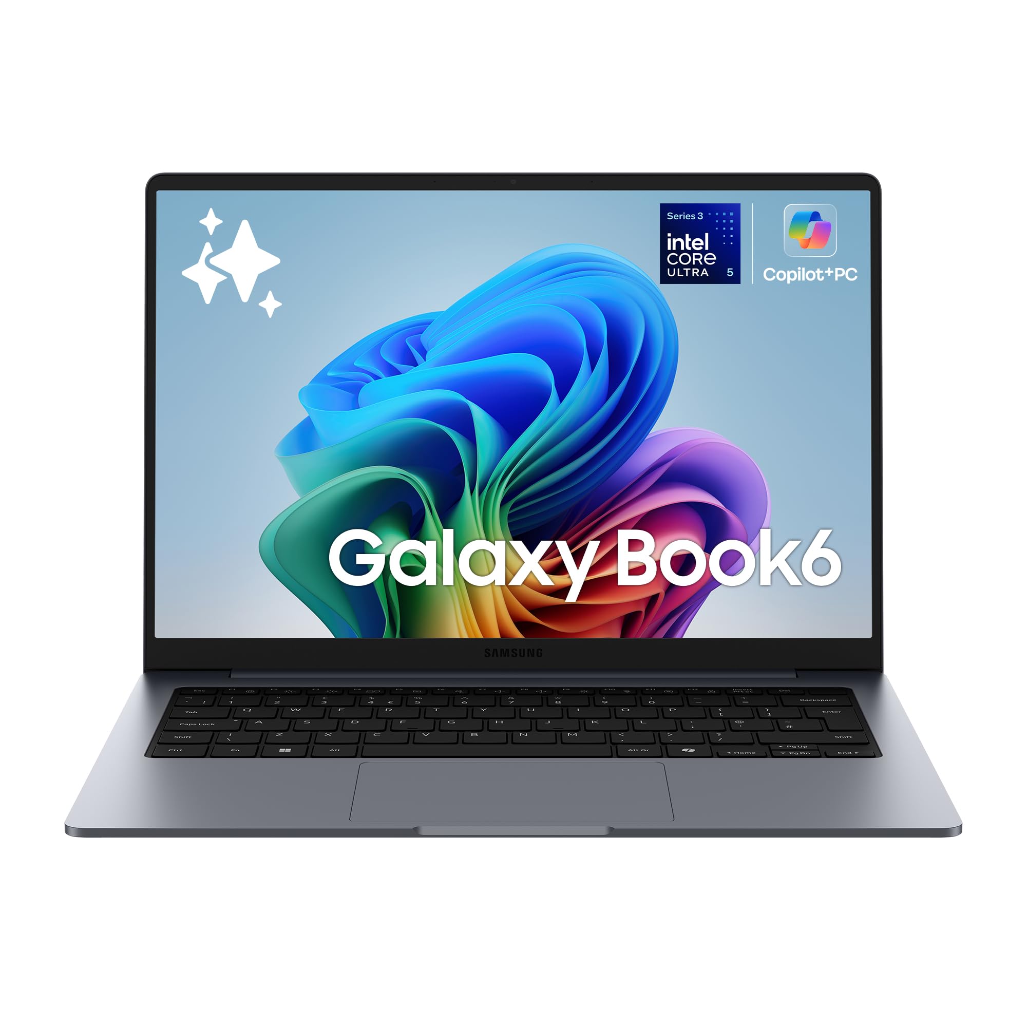 Samsung Galaxy Book6 (14", Ultra 5 325, 16GB), Copilot+PC [ver. Italiana] | Processore lntel Core Ultra 5 325, 256GB, Batteria Lunga Durata, Portatile, Design Sottile, Display IPS, Galaxy AI, Gray