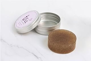 trii Solid Hand & Body Exfoliating Wash Bar (Lavender) | Hand & Body Scrub for an Elevated Sensorial experience in Plastic Free Packaging | Vegan and Cruelty Free | No SLS, SLES or Parabens.