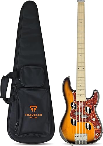 Traveler Guitarras 4 Cuerdas Bajo, Derecha, Sunburst (TB4P SB MP)