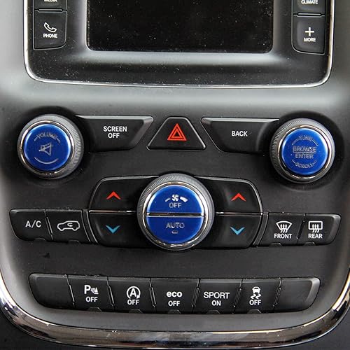 Miniatura 3 de Interruptor de aire acondicionado de aleación de aluminio con botón de CD para Dodge Durango 15-22 Dodge Charger Challenger Chrysler 300 para 14-21