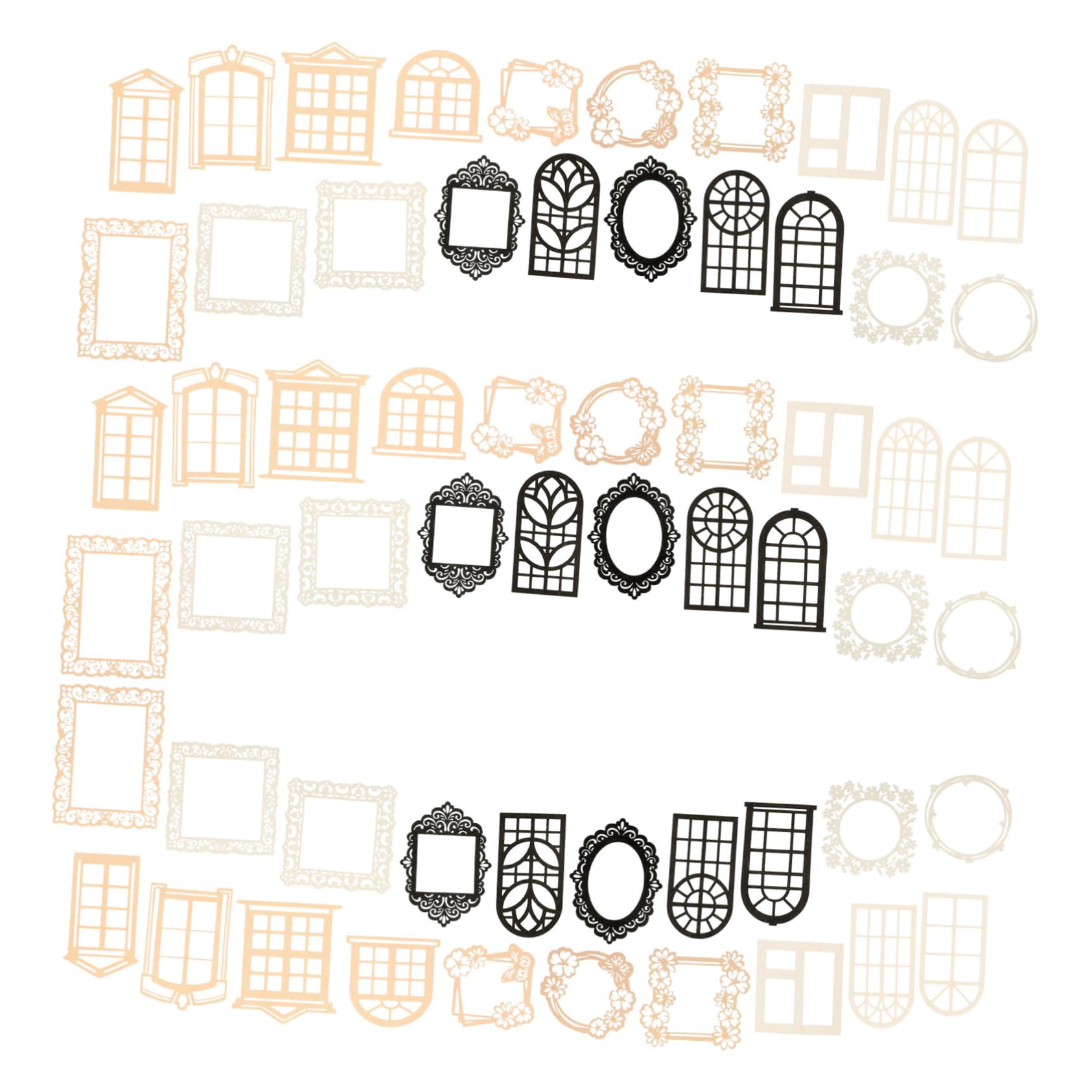 Tofficu 200pezzi Carta Scrapbooking Lace Materiali Per Decorazioni Artistiche e Progetti Creativi Adatti Per Biglietti Augurali e Origami Stile Retro e Varie Fantasie