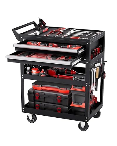 VEVOR 5-Tier Tool Cart with Wheels, 400 lbs Load Capacity,