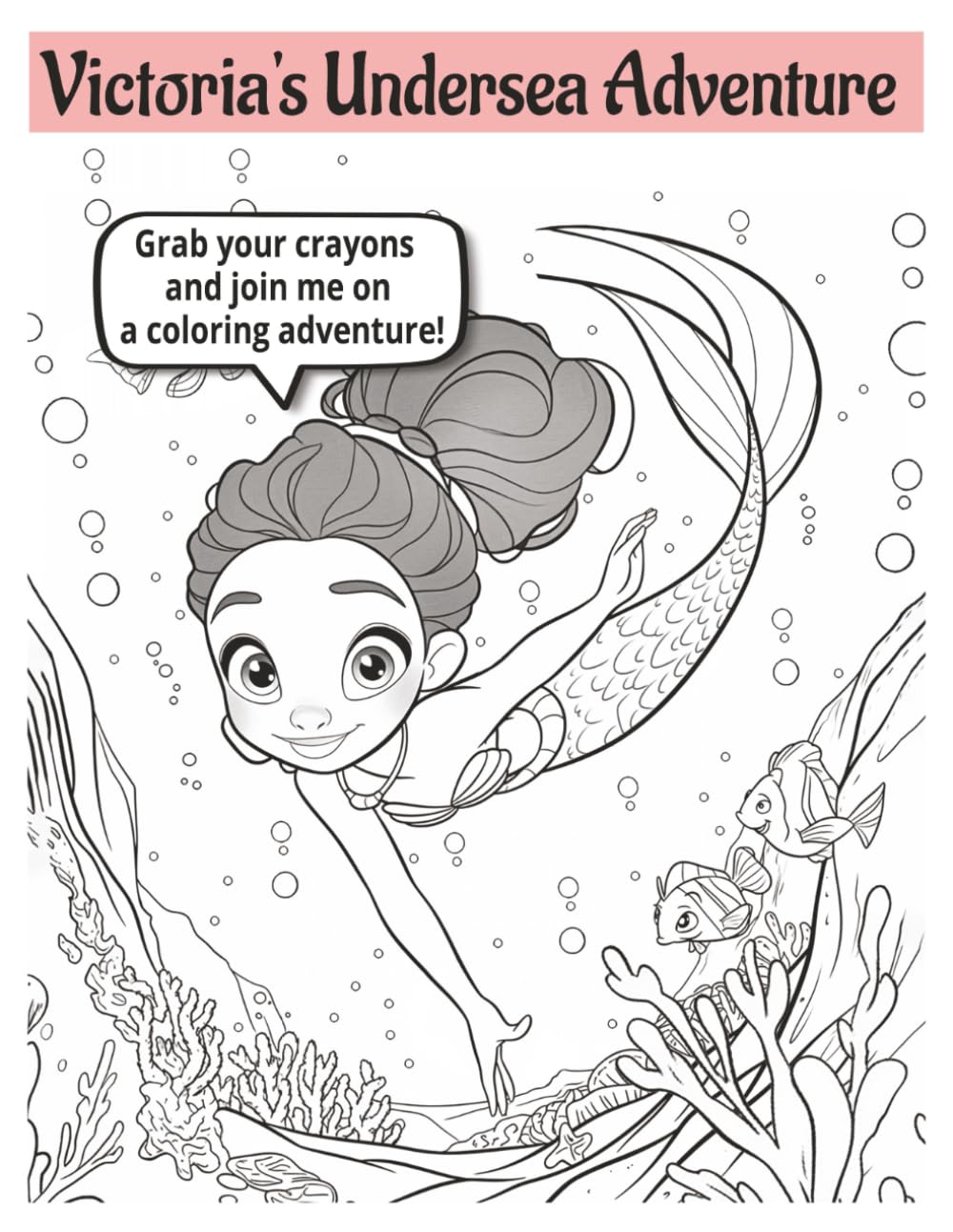Victoria's Undersea Adventure: Coloring Book