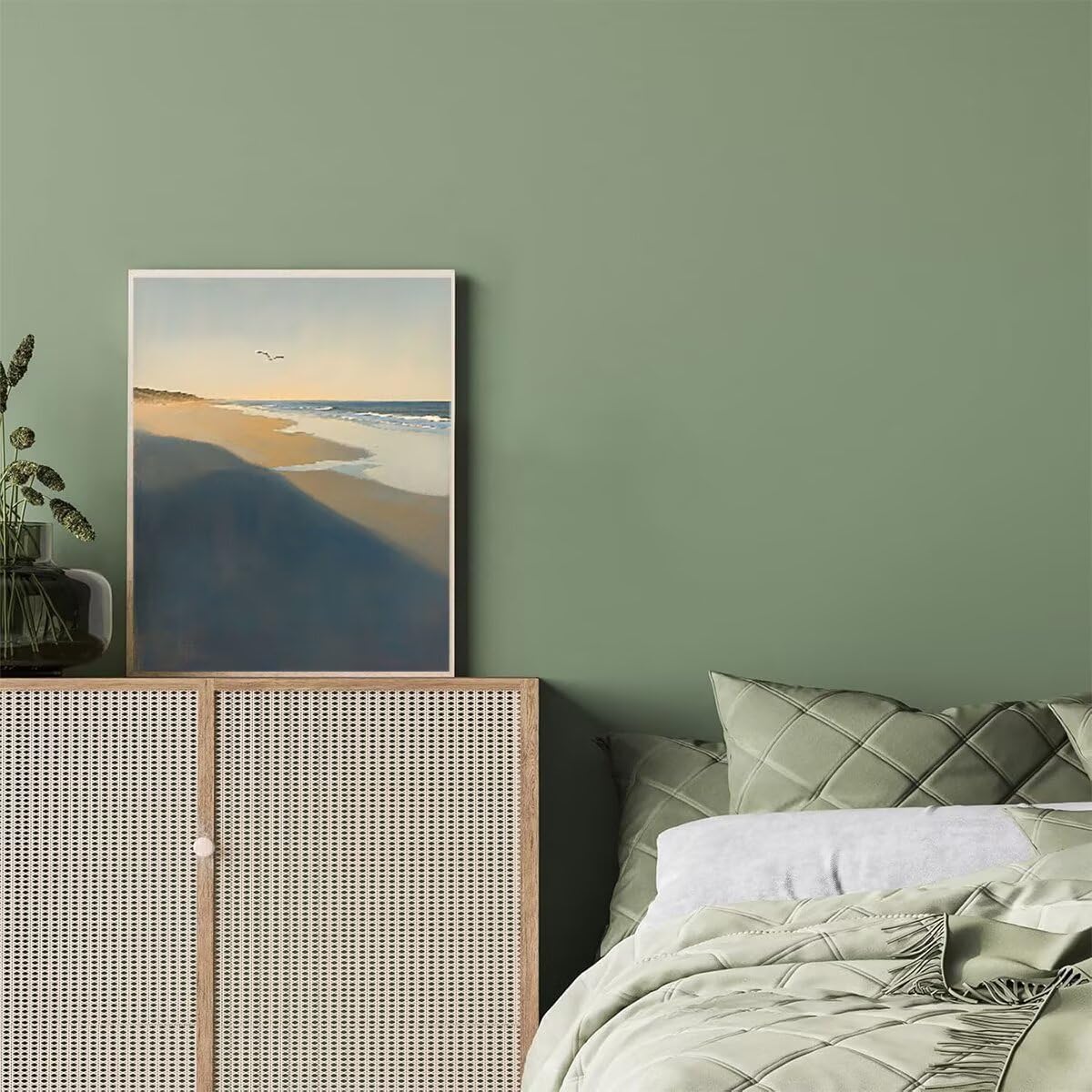 Dipingere con i Numeri Oceano, Paint by Numbers Adulti Spiaggia, Fai da te Creativi Adulti Quadri da Dipingere Numerati Kit per Decorazione Della Parete di Casa, Regalo 80x110 cm Senza Cornice Z6-C