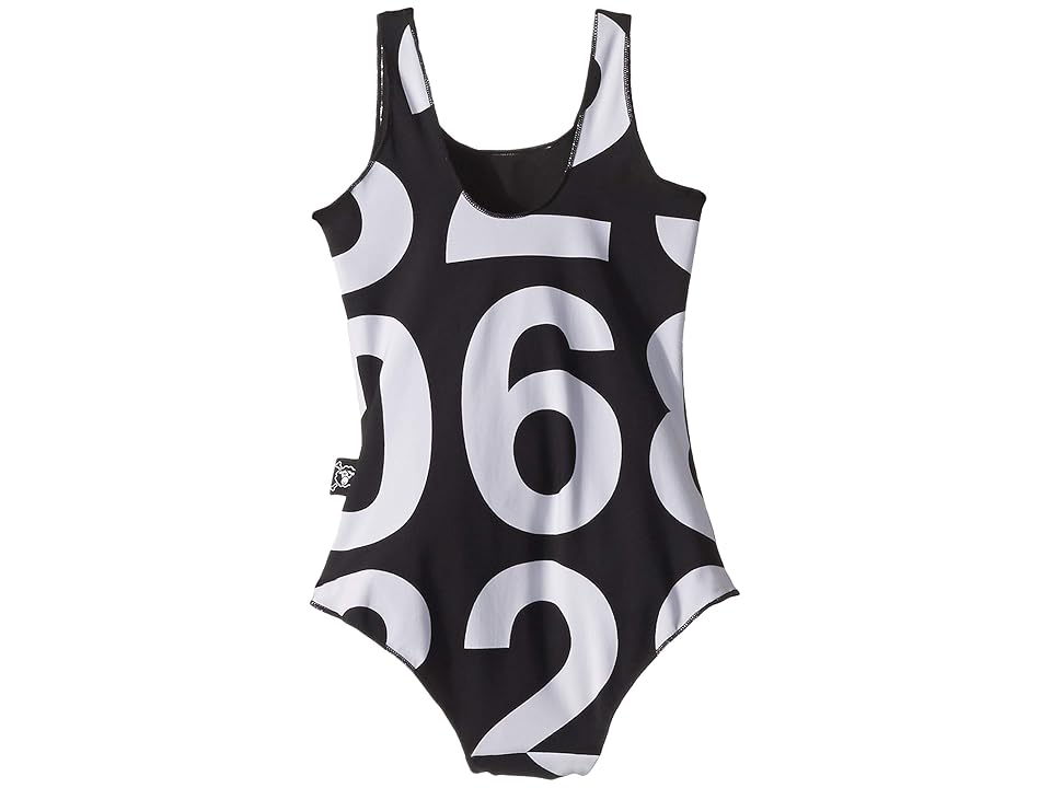 

Nununu Numbered One-Piece Swimsuit (Infant/Toddler/Little Kids) (Black) Girl's Swimsuits One Piece