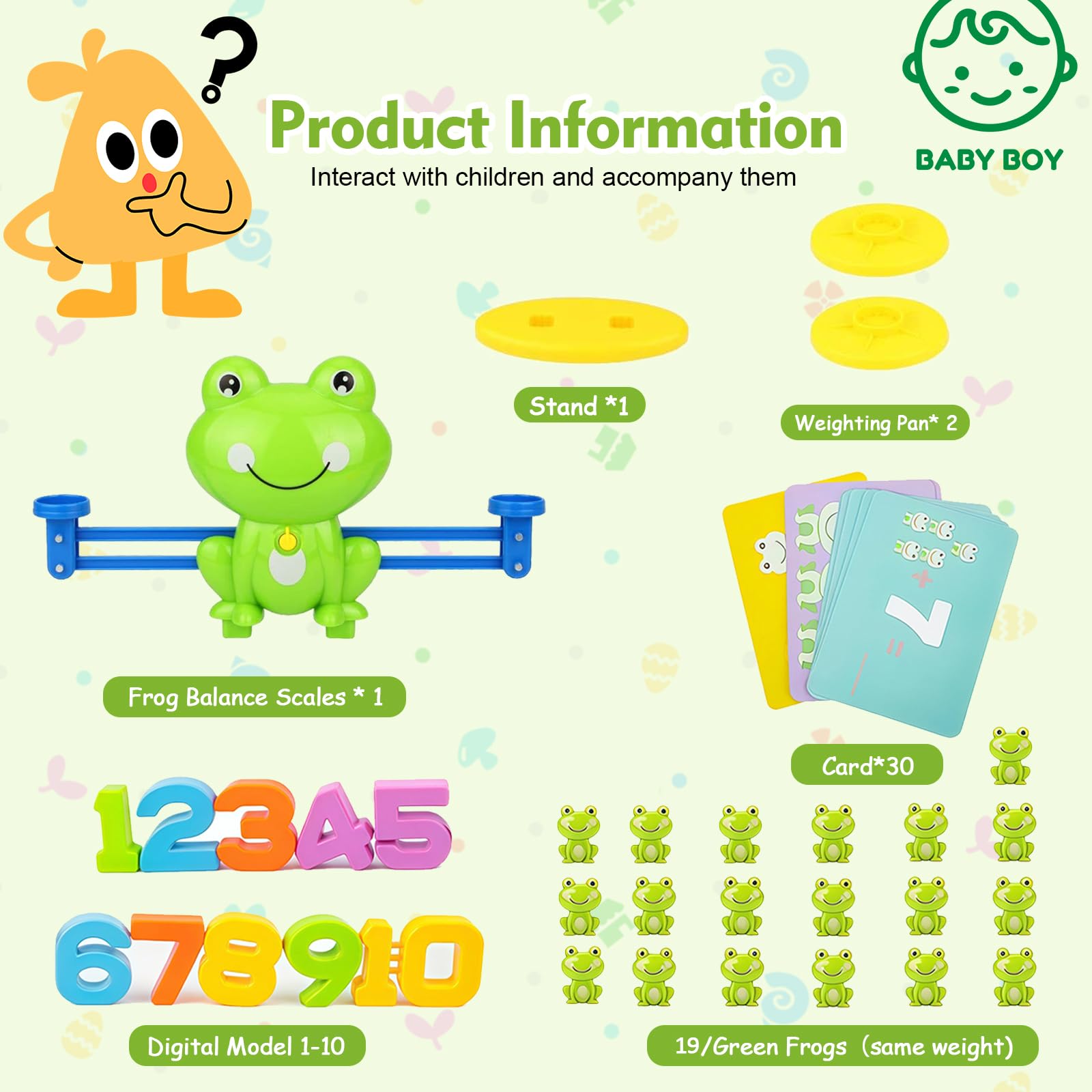 Giocattoli Educativi Montessori Bilancia Matematica Rana,Gioco di Apprendimento Numeri e Calcolo,Giochi Matematici per Bambini 5+ Anni,Giocattolo Didattico per Ragazzi e Ragazze