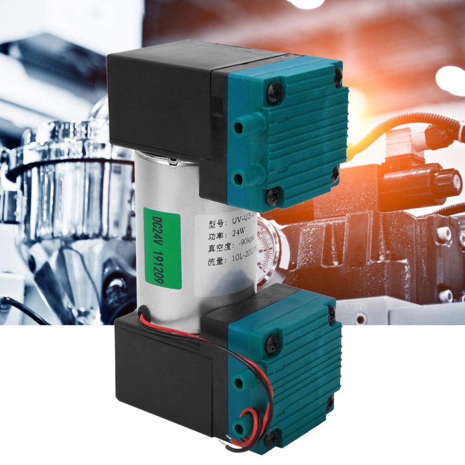 Pompa a vuoto 24W Mini pompa a basso rumore -90~350kpa 10~20L / min(AC220V)