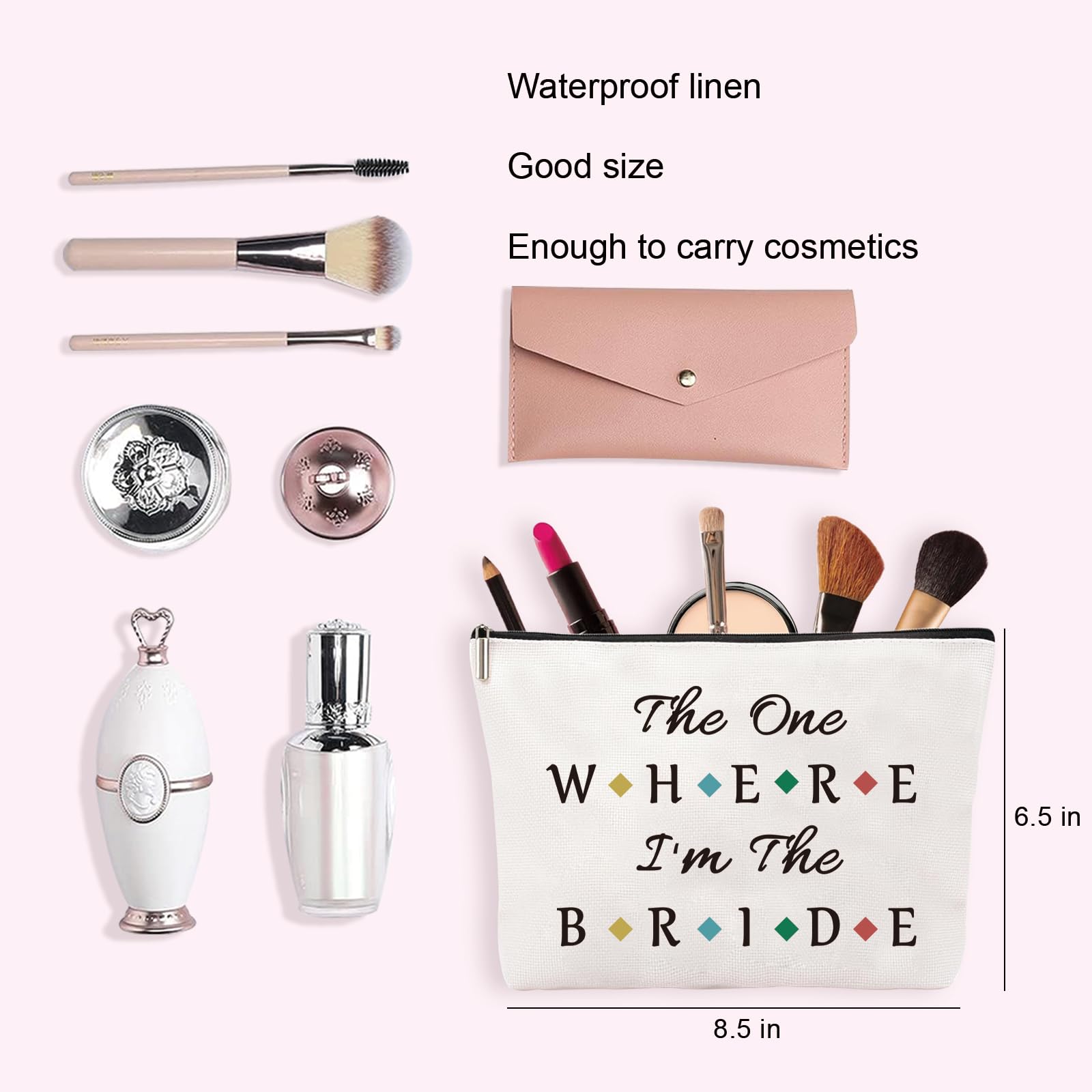 Bride Gift Bridal Makeup Bag - Image 2