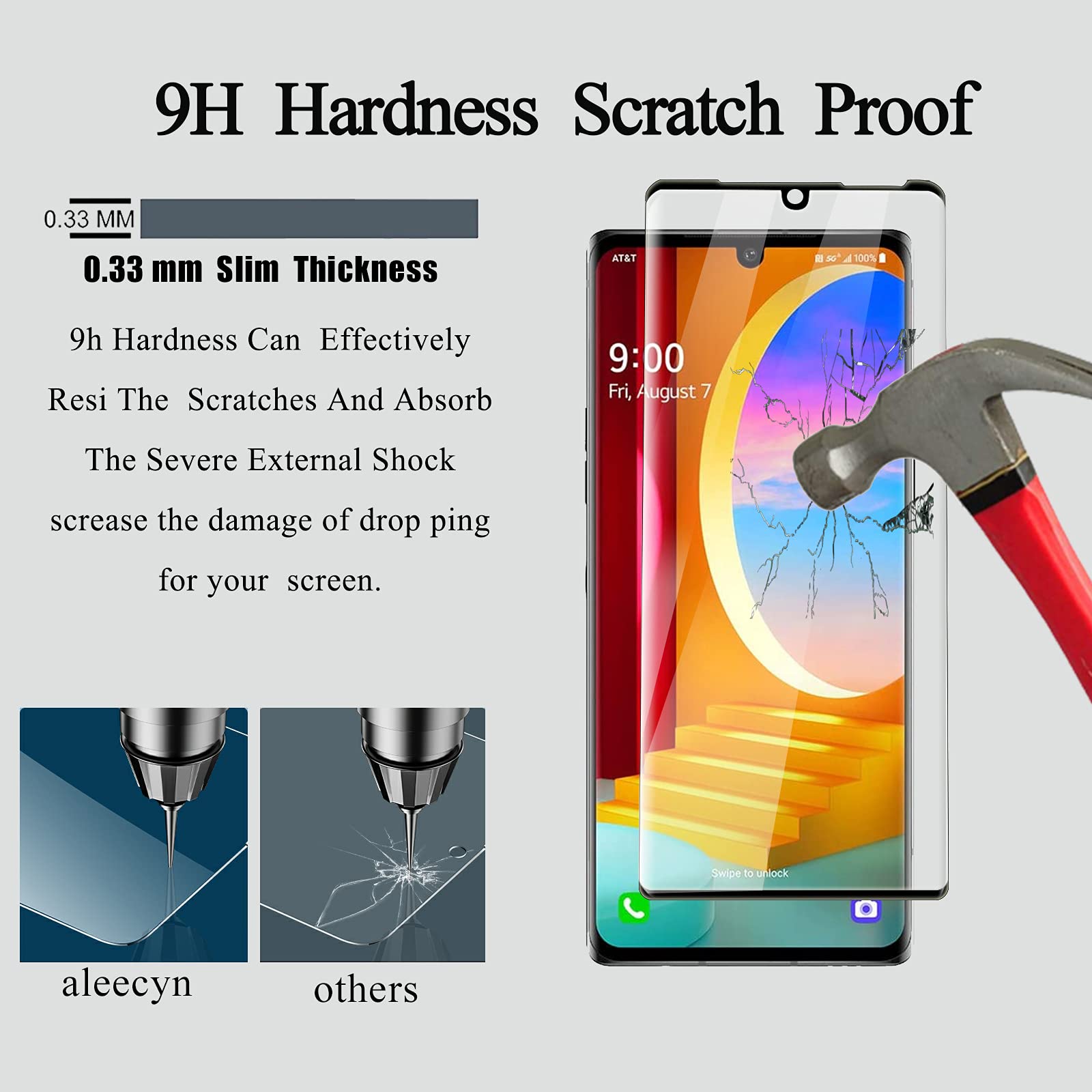 Vetro Temperato Curvo 3D Da 2/4 Pezzi Per Protezione - Foto 7