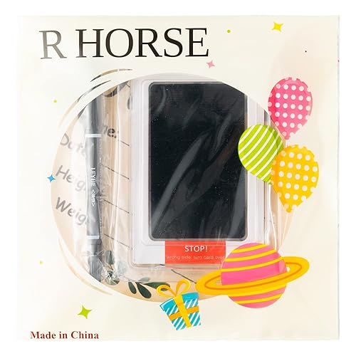Miniatura 38 de R HORSE Letrero de anuncio de nacimiento de bebé con rotulador, letrero de nombre de bebé floral rosa con almohadilla de tinta para manos y huellas