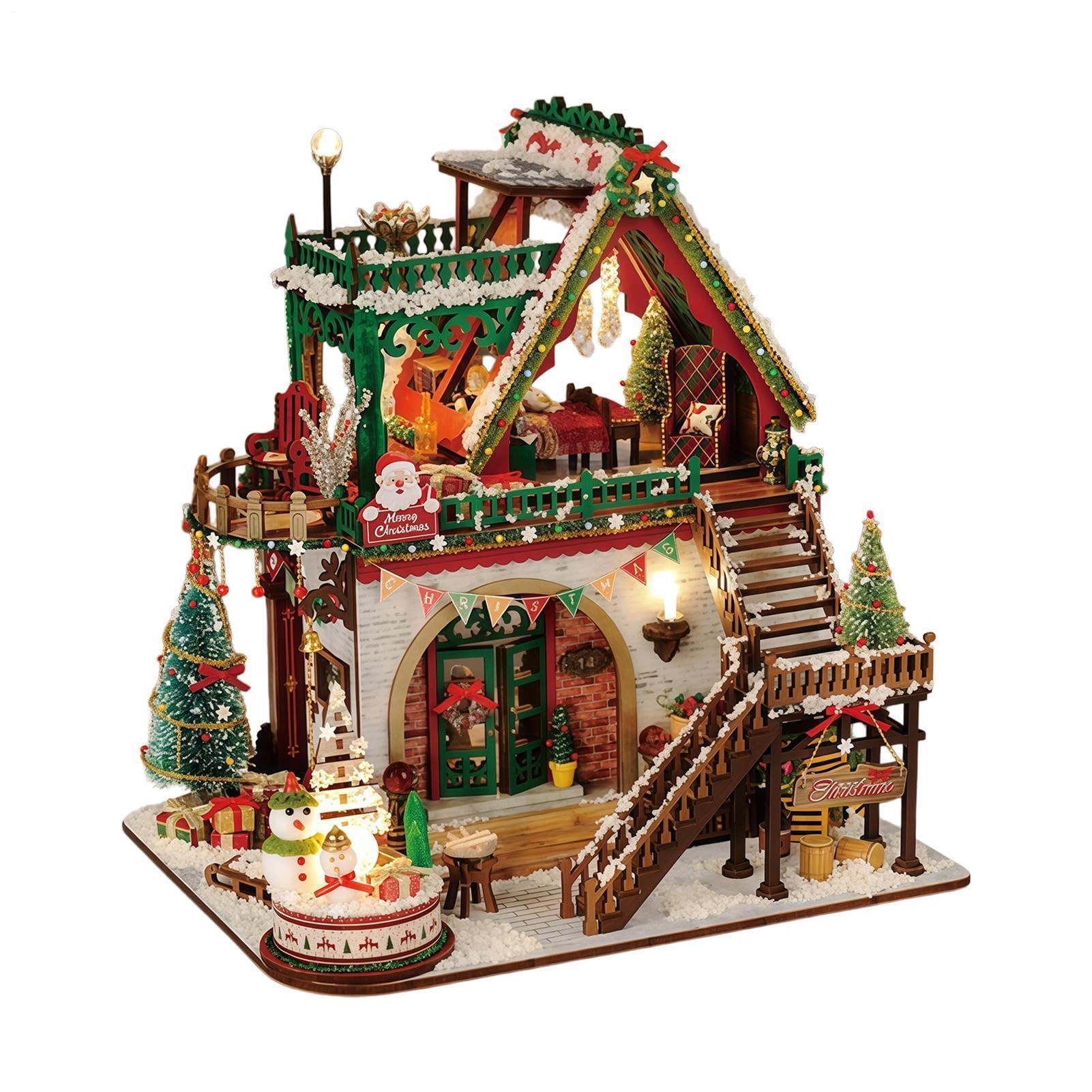 DIY Miniatur House Kit – Holiday Assembly Christmas Art & Craft Decor