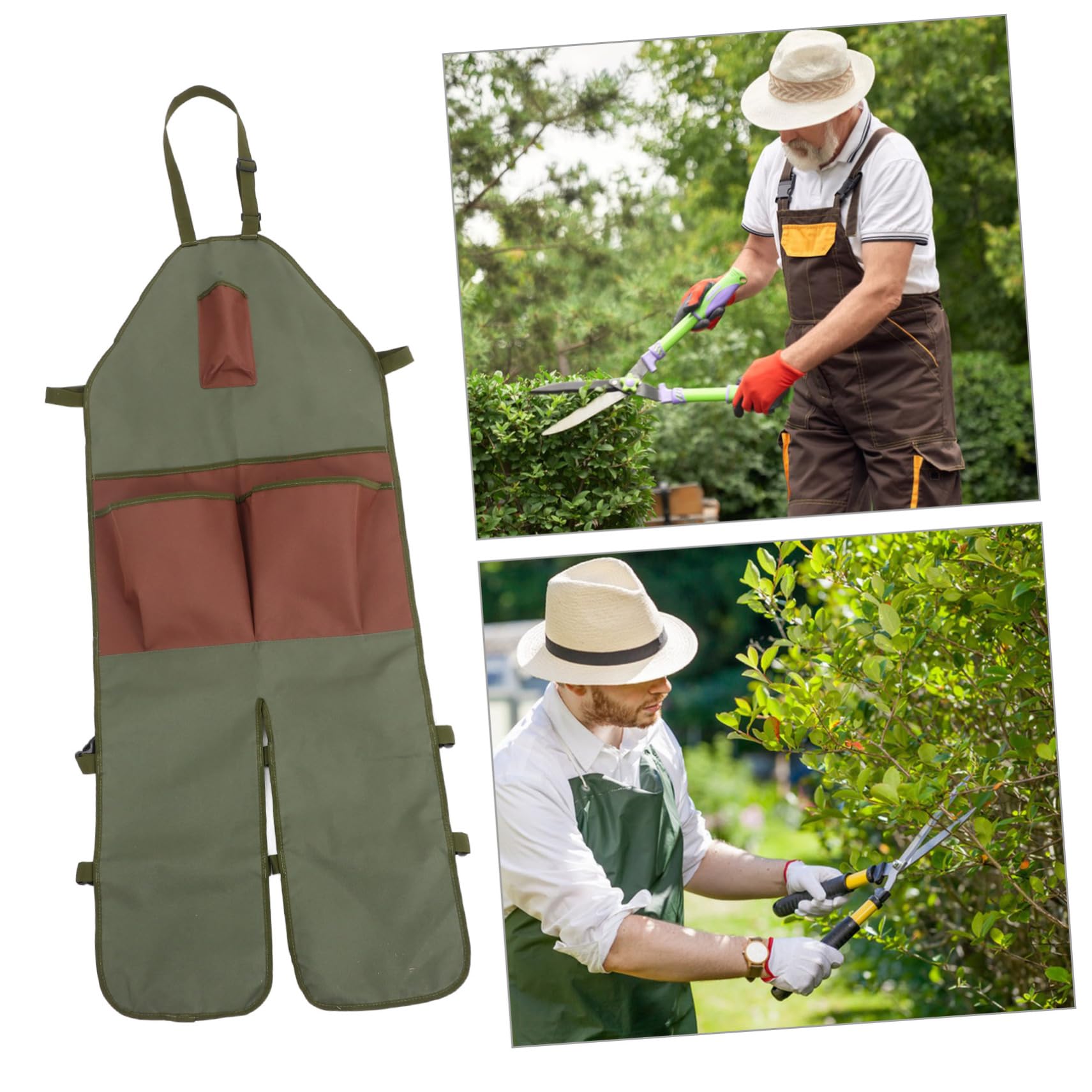 Delantal De Jardinería Oxford Con Múltiples Bolsillos Apto Para Recolección De Frutas y Verduras y Resistente Para Trabajo Al Aire