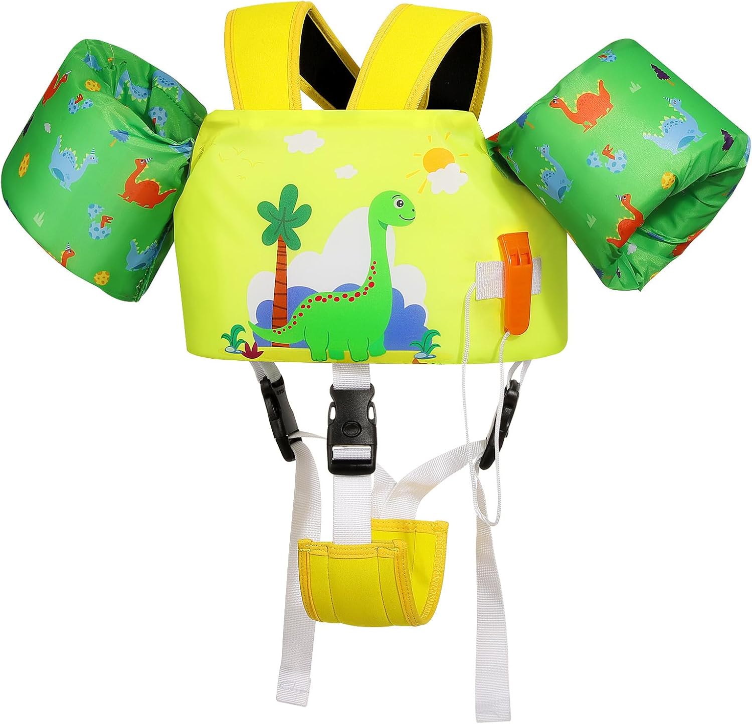 MoKo Kids Swimming Vest, Toddler Floaties, Arm Band Floaties with Adjustable Strap, Swim Jacket Water Wing Pool Float, Water Sports Learning Swim Training Equipment, Pink Whale