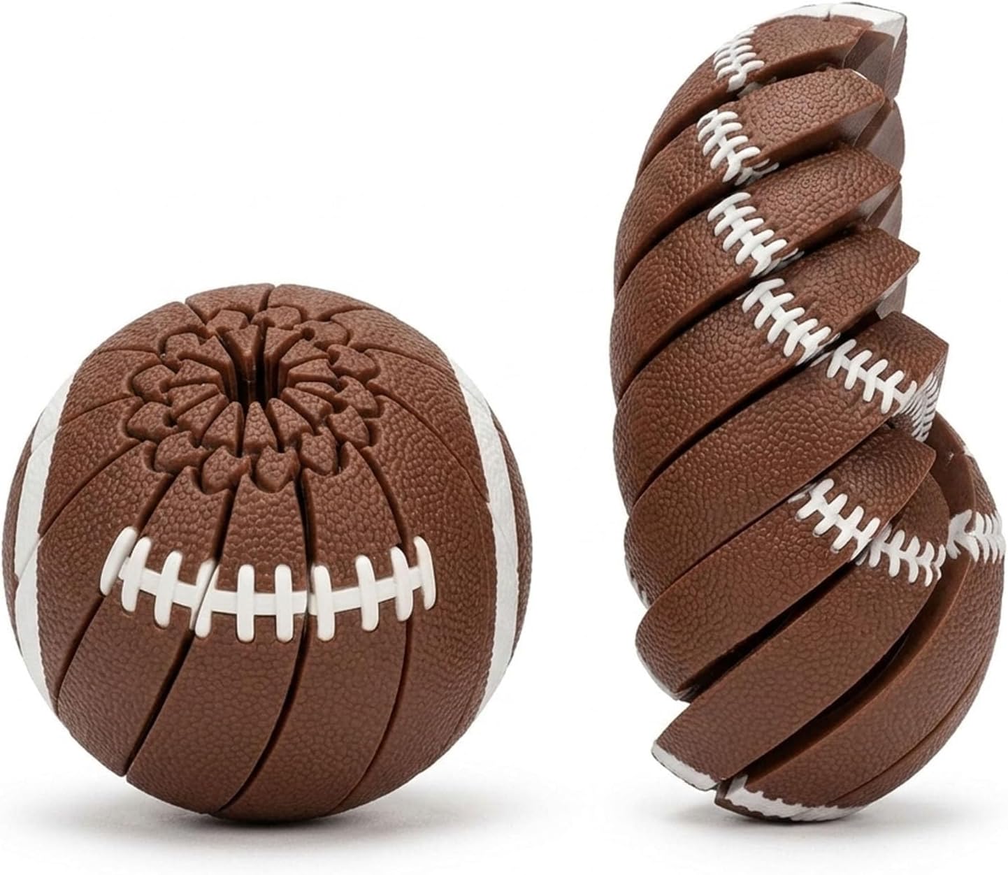 Baseball Fidget Ball Toy,3D Printed Twist and Turn Stress Relief Desk Fidget,Relieve Anxiety Fidget Ball Sensory Puzzle,Portable Handheld Ball for Teens & Adults