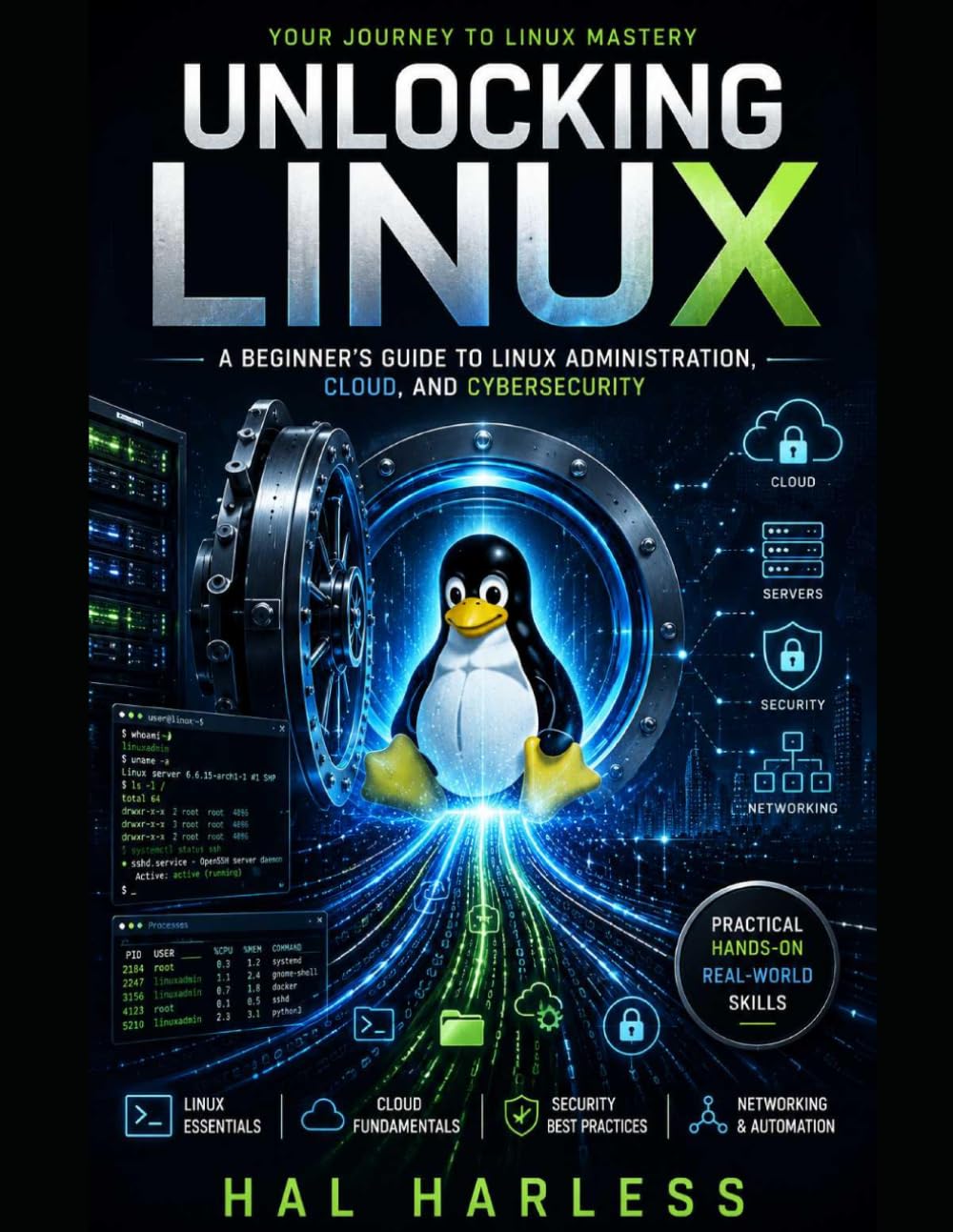 Unlocking Linux: A Practical Guide to Linux, the Command Line, System Administration, and Cybersecurity Fundamentals