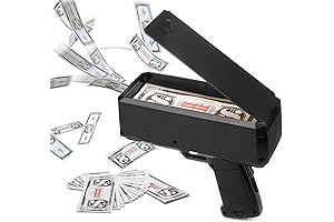 Black Money Dispenser Prop Gun for Parties and Promotions
