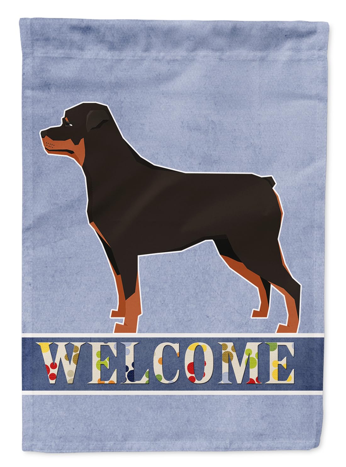 Drapeau de jardin Rottweiler Welcome Caroline's Treasures petit format multicolore
