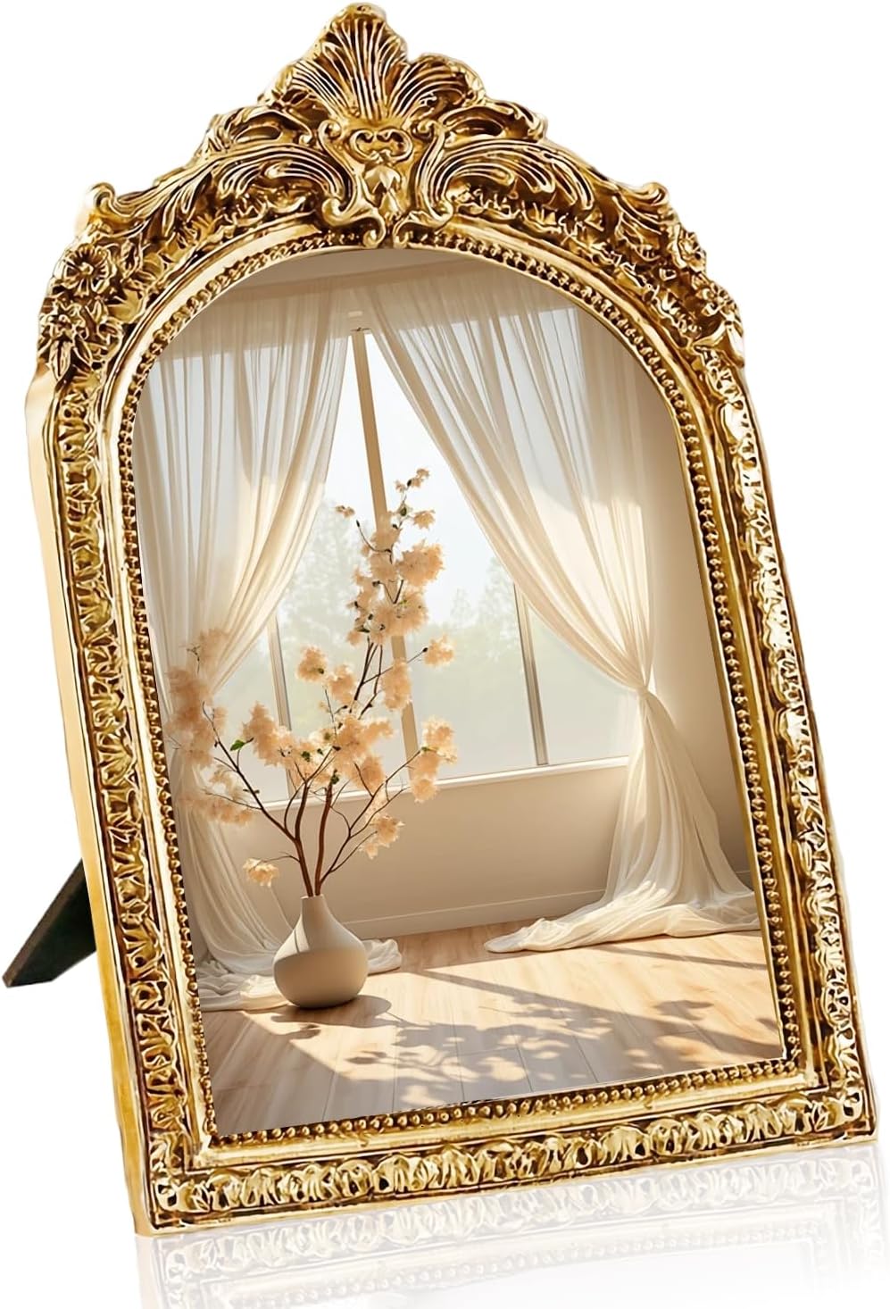 Espejo Decorativo Ovalado Vintage para Tocador - 27 x 17.5 cm