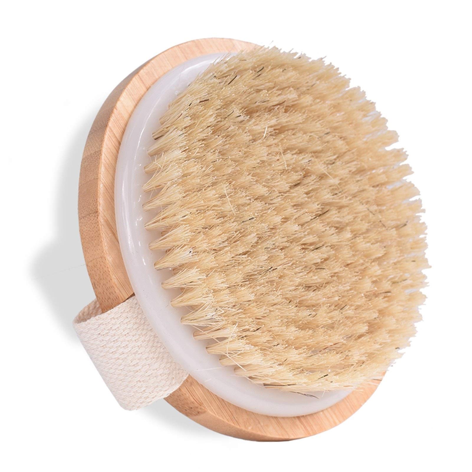 Spazzole da bagno - Spazzola esfoliante naturale con setole di cavallo Spazzola da bagno con setole di maiale Massaggio in legno Spazzola asciutta per bagni Set di spazzole da bagno Spazzola per ca