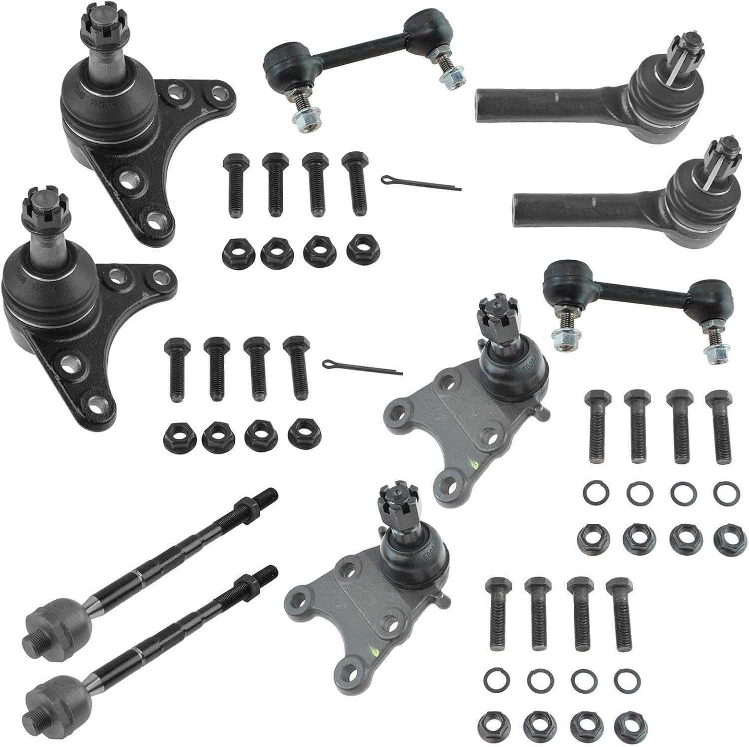 Front Steering & Suspension Kit Ball Joint Sway Bar Stabilizer Link Tie Rod Compatible with 2004-2006 Chevrolet Colorado GMC Canyon