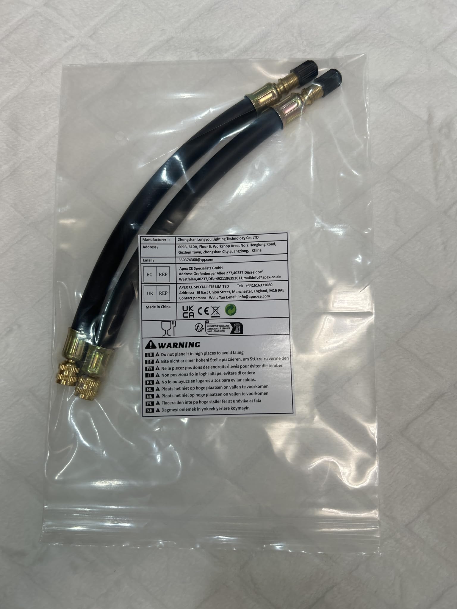 SynHHergyx 4er Set Reifenventil-Verlängerungen - Flexible Adapter 100mm Für Auto, Motorrad & Fahrrad