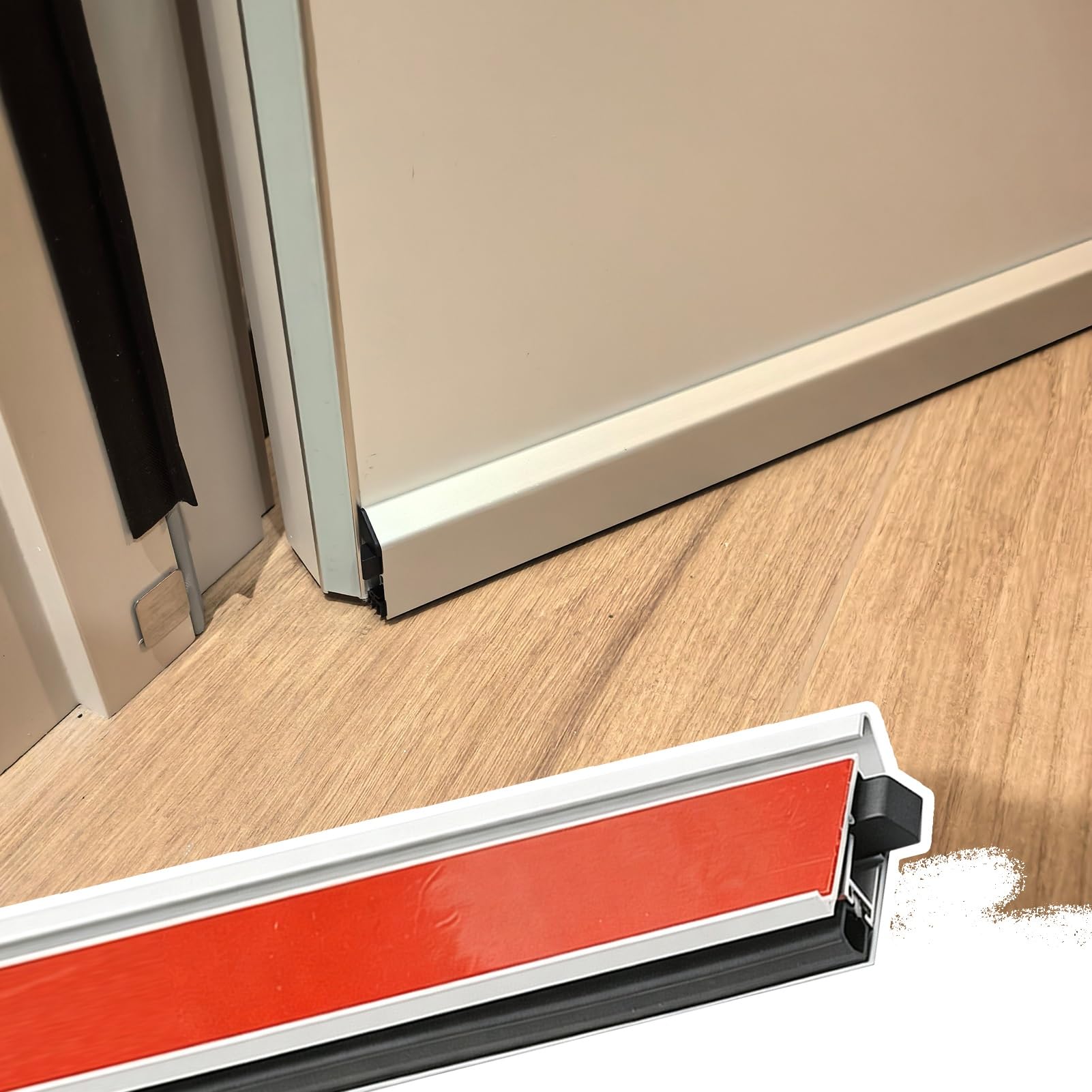 Self Adhesive Door Draft Stopper, Automatic Noise Blocker Sweep,