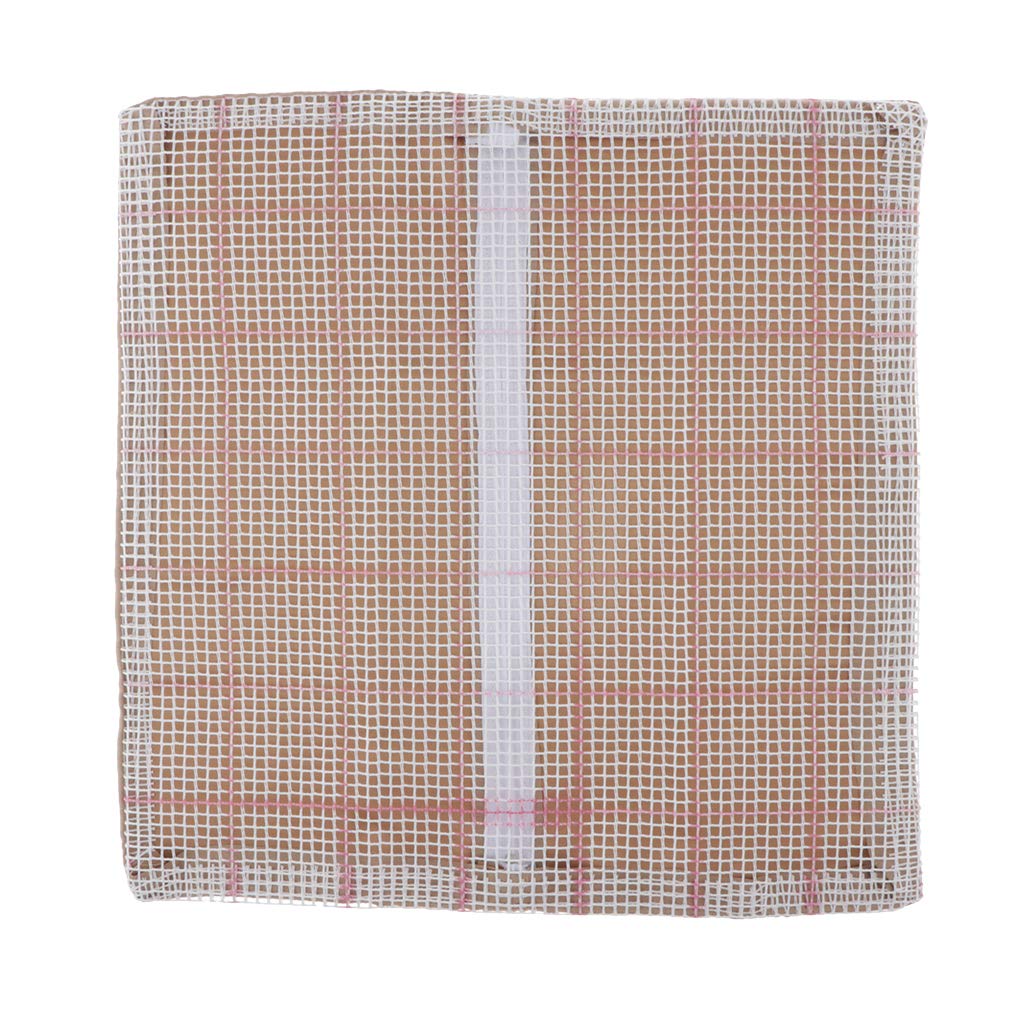 Harilla DIY Blank Cushion Carpet Mat latch and hook Rug Hooking mesh canvas Kits Cover Hand Craft Embroidery Pillowcase Crocheting Handmade for Kids Adults, 50x50cm