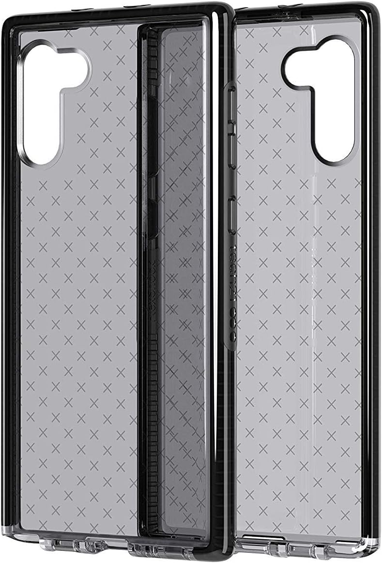 tech21 Evo Check Samsung Galaxy Note10 with Germ Fighting Antimicrobial and 12 ft Drop Protection - Smokey/Black