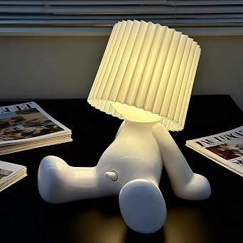 White Elephant Gifts for Adults,USB Rechargeable Night Light Small Lamp with Funny On/Off Switch, Funny Novelty Gag Gifts for Women Sister Brother Dad Mom Bestfriends Teen Boy Small Gifts White