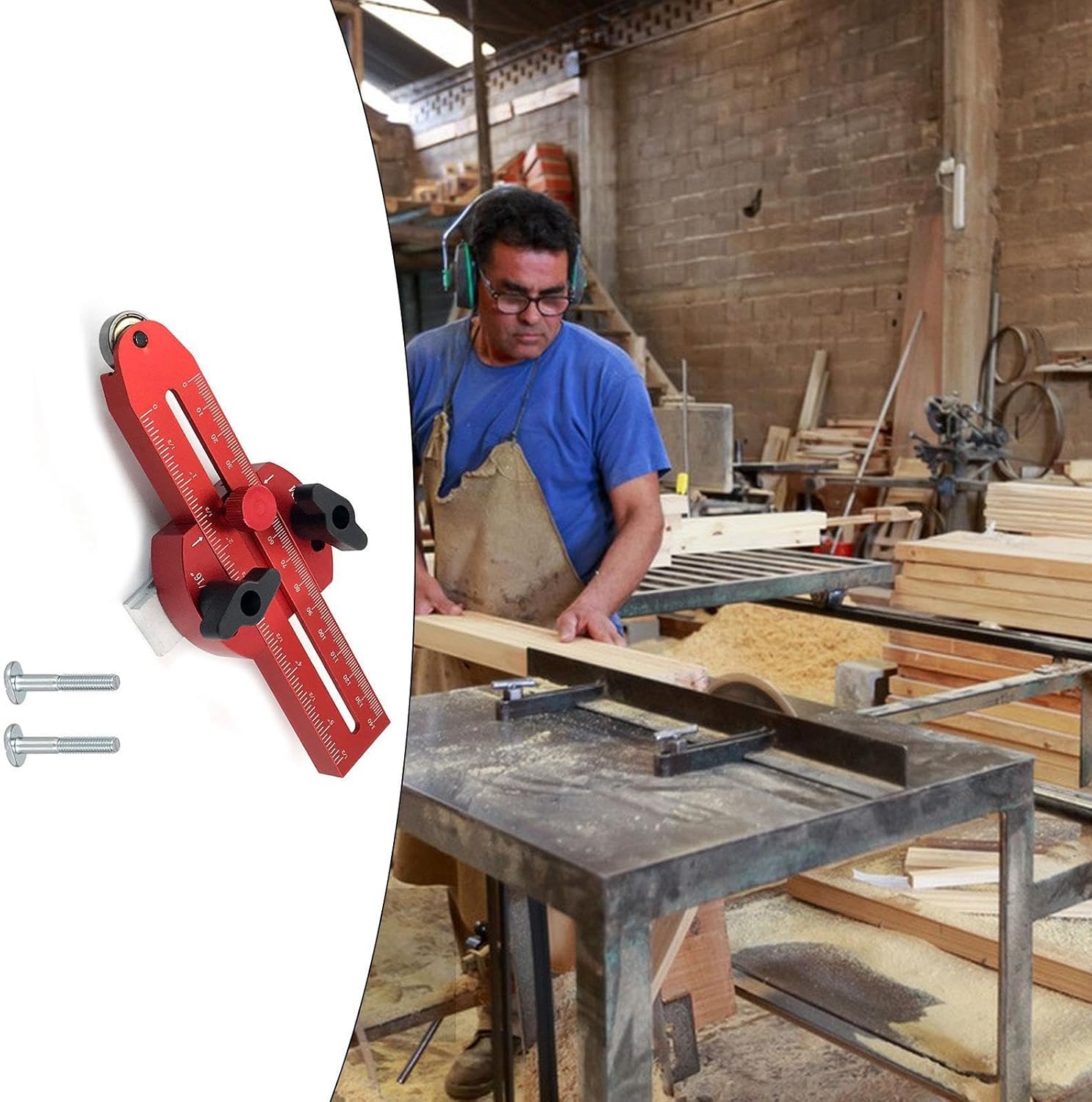 SECRET DESIRE Thin Rip Jig Table Saw Jig Guide Saw Fence Guide Red Woodworking Tools|Tools|Power Tools|Jigs & Templates