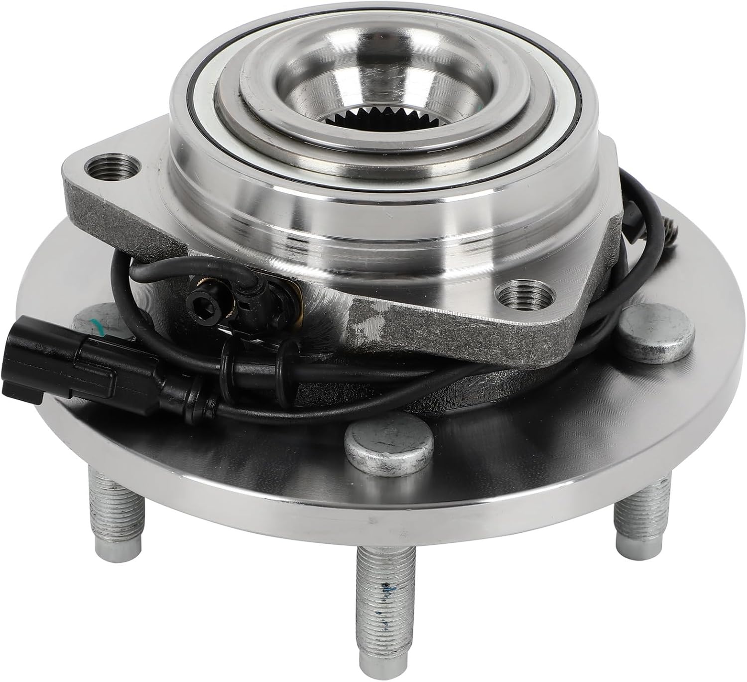 ANGLEWIDE(1-Pack) Left+Right+Front Wheel Hub Bearing Assembly with ABS Sensor 5 Lugs Fits for 2007-2009 for Chrysler Aspen Limited 5.7L,2006-2008 for Dodge Durango Adventurer 5.7L OE 513271