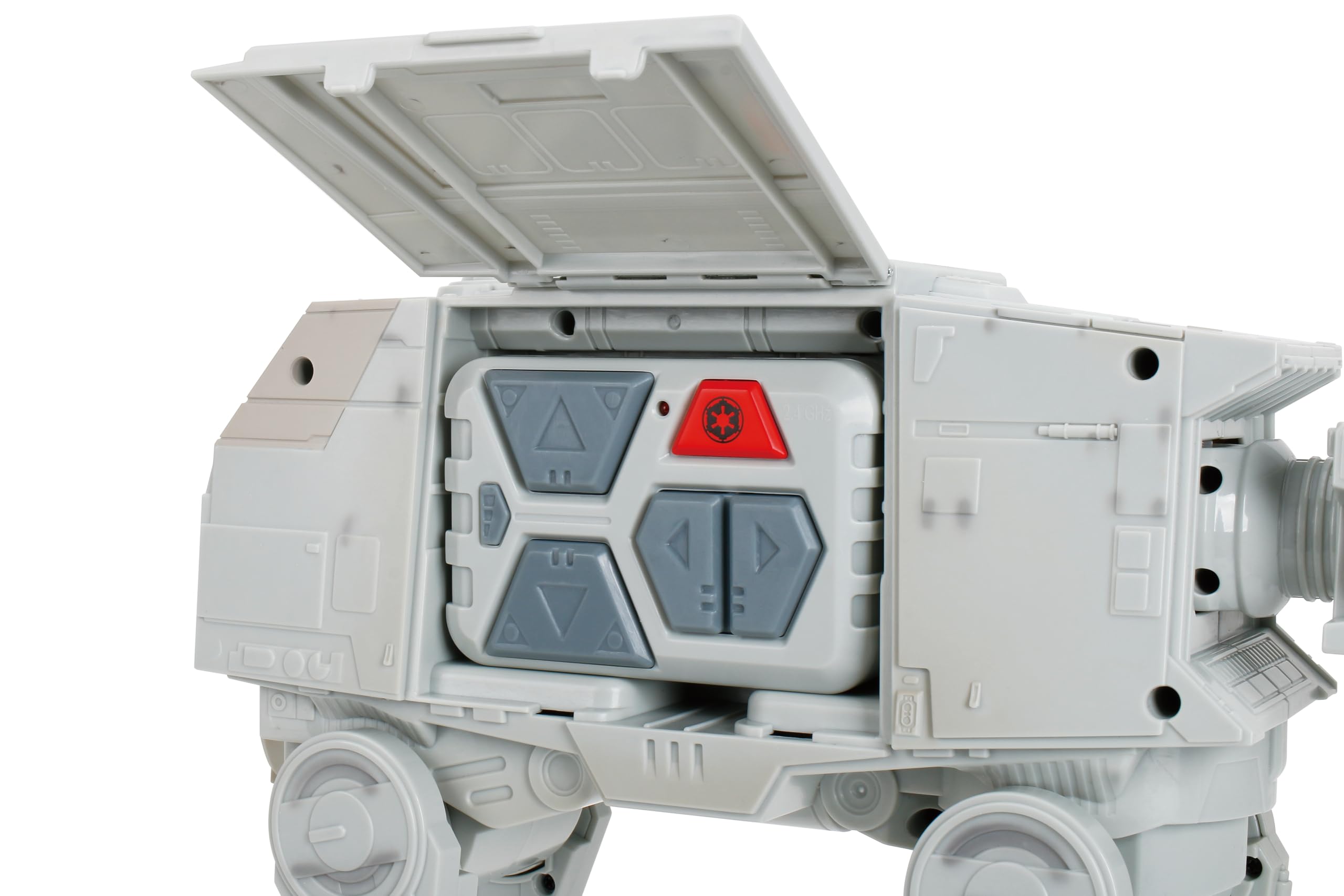 Jada Star Wars R/C AT-AT Walker Toys – popkulturowy pojazd akcji R/C ze światłami, dźwiękami i ruchomymi nogami, zabawka 33 cm dla dzieci i kolekcjonerów