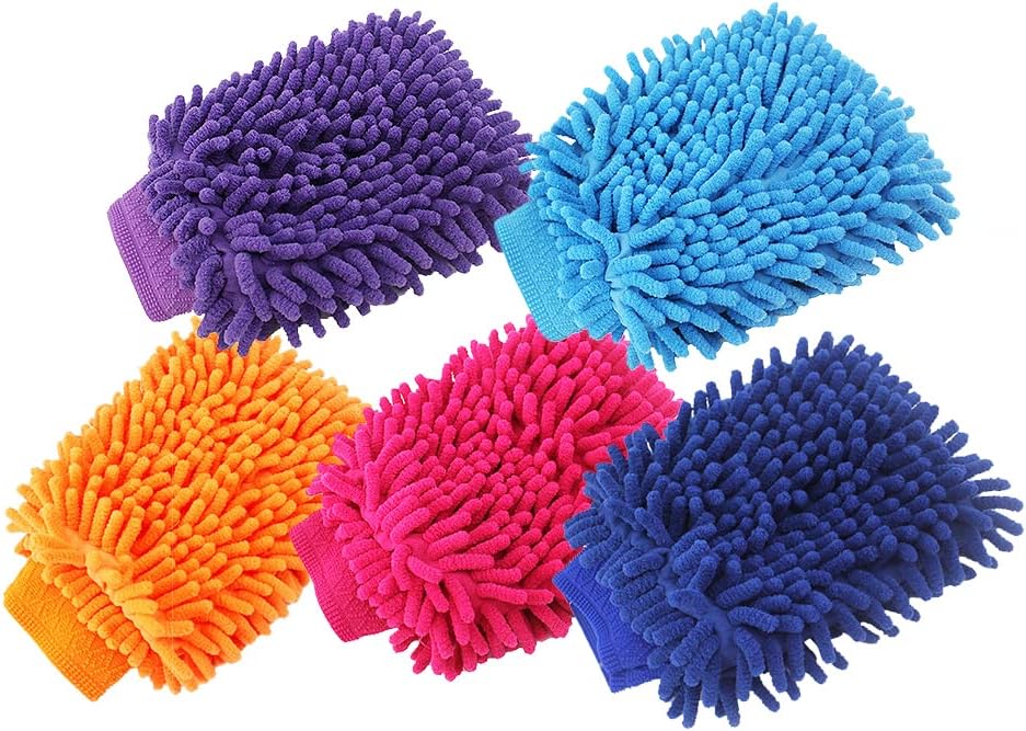 Car Washing Gloves, 7x5in Microfiber Car Wash Mitt, Vehicle