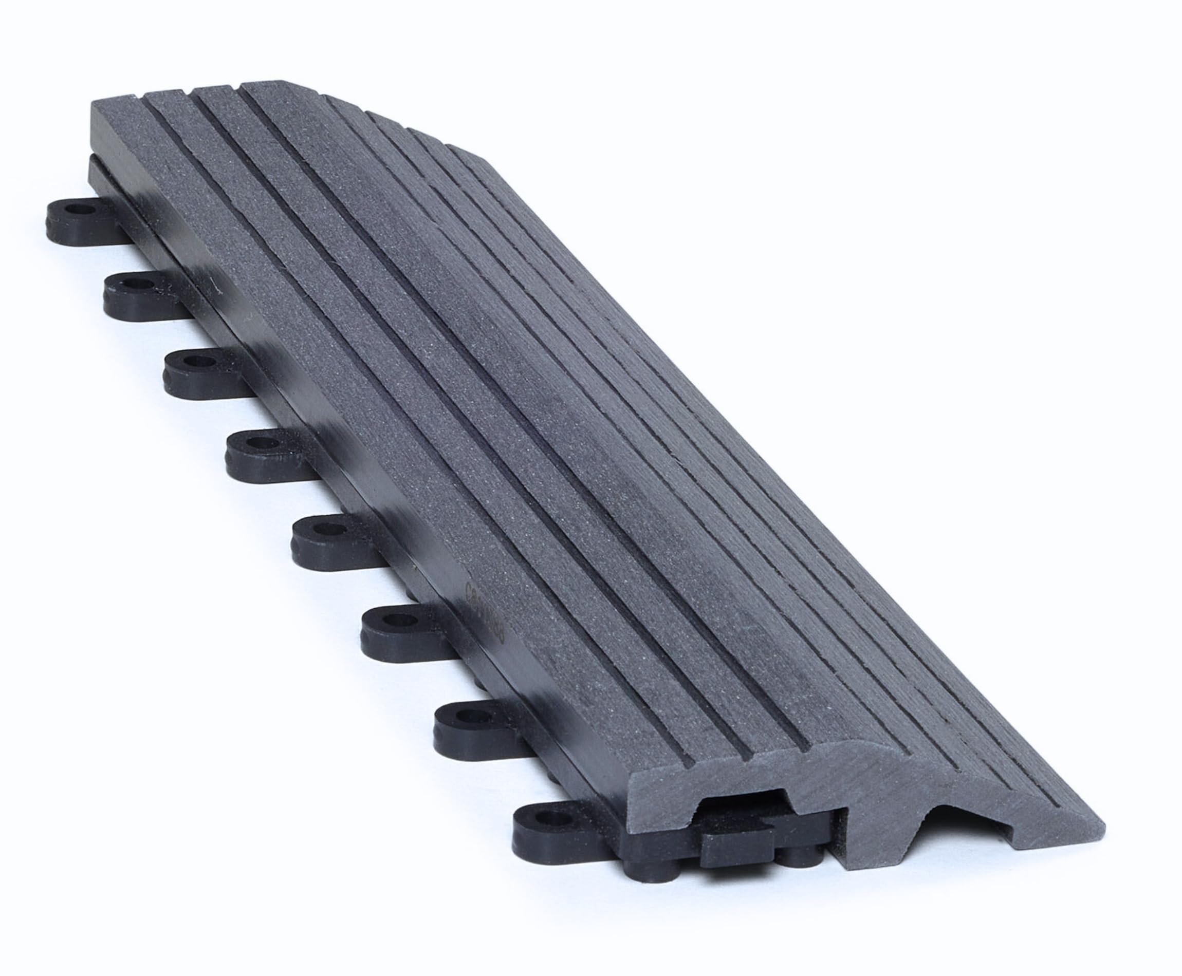 CLICK-DECK Composite Decking Tiles 30x30cm Interlocking Outdoor Deck Tiles | Patio, Balcony, Roof Terrace & Hot Tub | Easy Tool-Free Installation | Low Maintenance (8 Straight Edges, Grey) โ image 1
