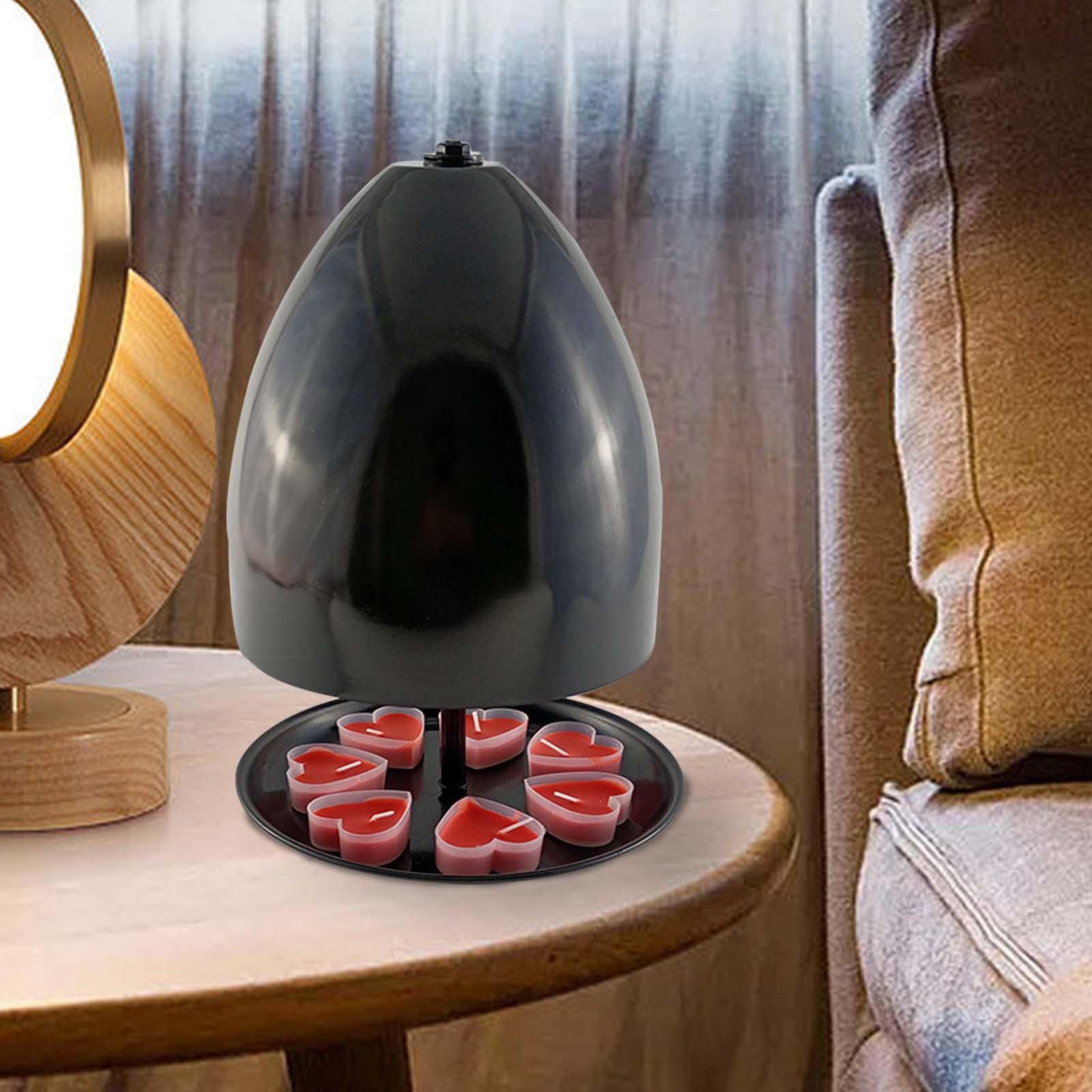 JiaoNe Theelicht kachel voor verwarming verwarming theelicht kaars verwarming verwarming metaal zwart licht voor thuiskantoor