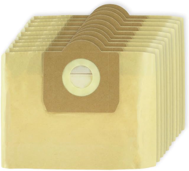 SPARES2GO Double Walled Filtration Large Bags for Karcher WD3 WD3P MV3 Wet & Dry Vacuum Cleaner (Pack of 10)