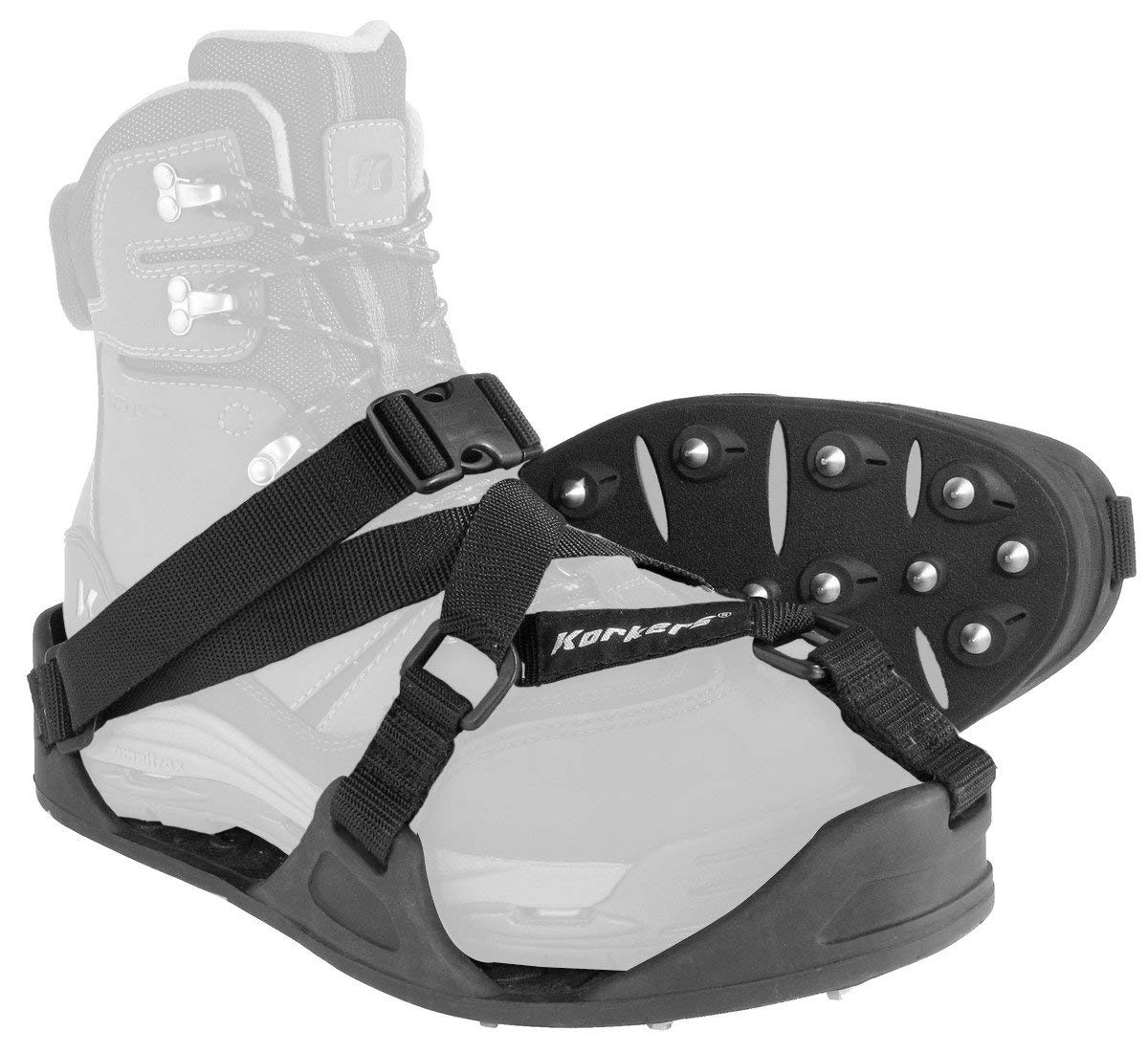 Korkers Extreme Ice Cleat - Tough and Durable Overshoe Cleats - 28 Large Spikes