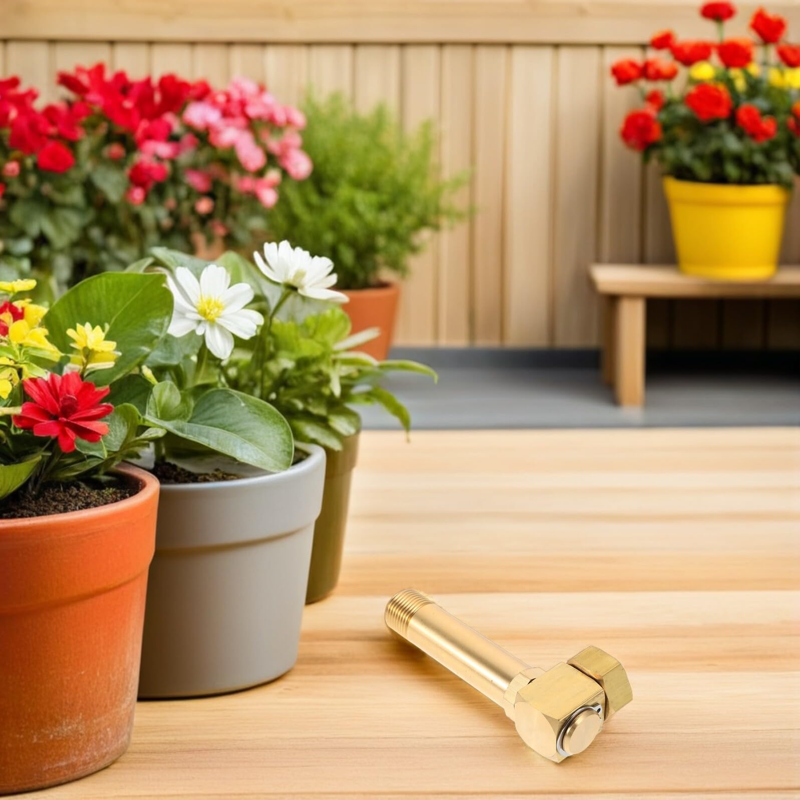 Drehgelenk für Gartenschläuche aus Kupfer mit Rostschutz und Weiter Kompatibilität Schwenkbarer Adapter für Gartenbewässerung Robustes Messing Ersatzteil