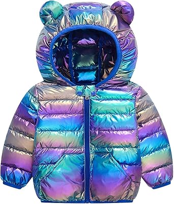 Infant Baby Winter Coat Cute Teddy Bear Hooded Jacket Warm Fleece Outerwear Windproof Toddler Boys Girl