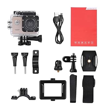 大人気 アクションカメラ 1080PフルHD 140度広角 防水 日本語取説付 Amazon | VBESTLIFE アクションカメラ 1080P HD高画素 140°広角