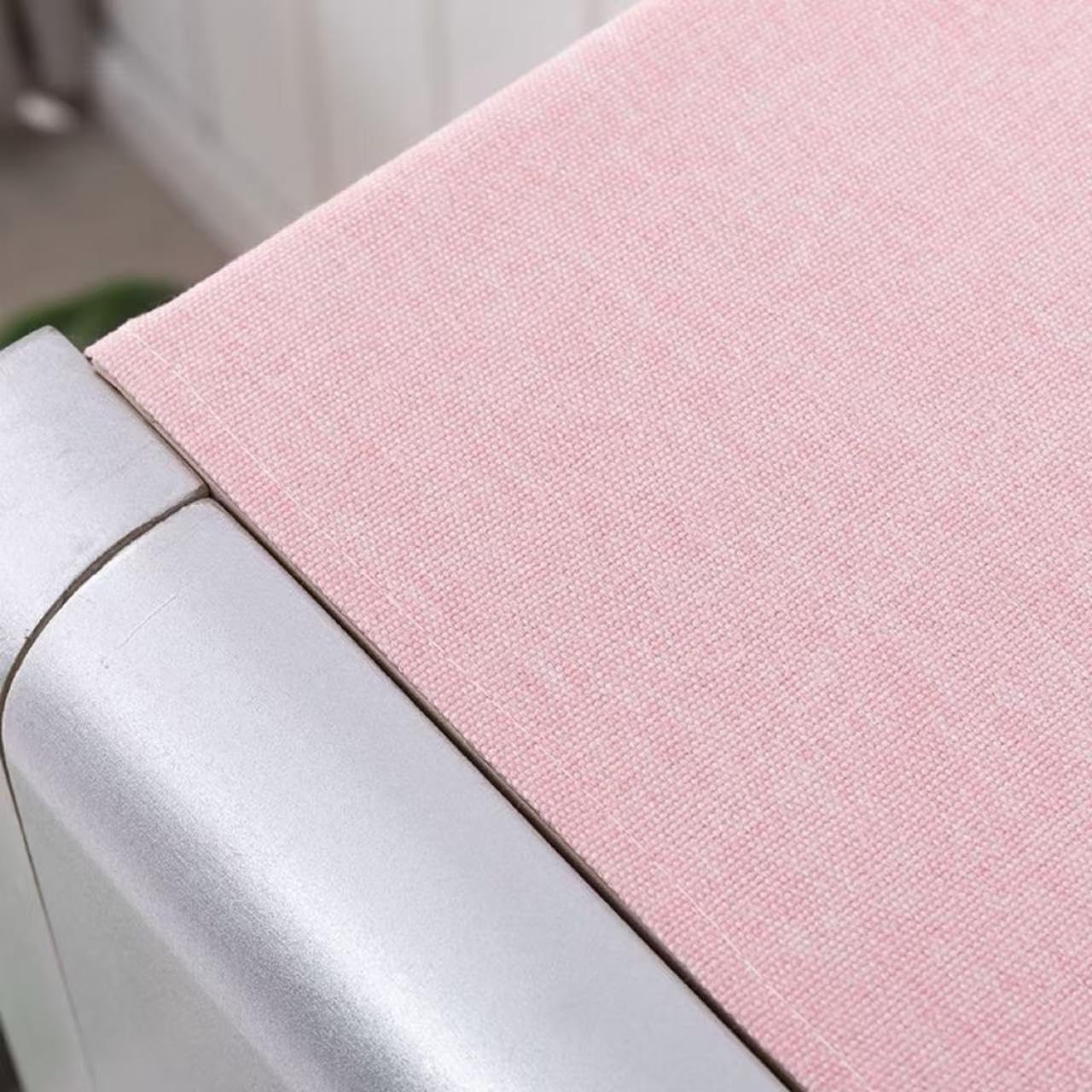 Microwave Oven Top Cover Dustproof Machine Protector Decorative Kitchen Appliance Cover - Pink