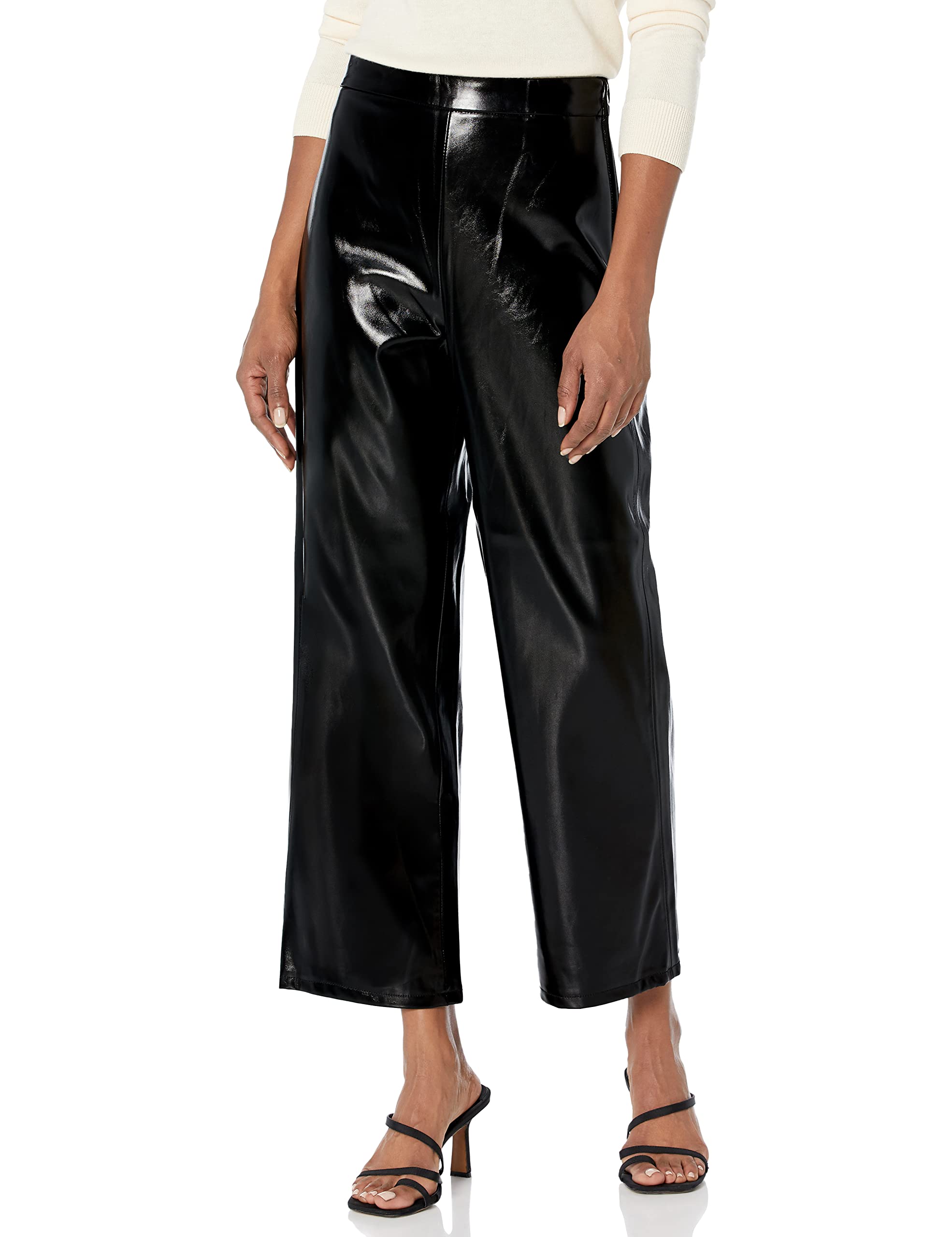 BLANKNYC Womens Luxury Clothing Ribcage Vegan Leather Pants