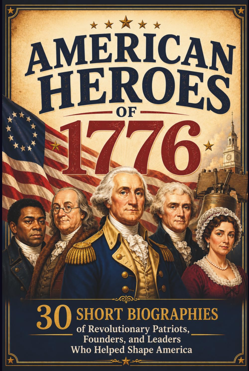American Heroes of 1776: 30 Short Biographies of Revolutionary Patriots, Founders, and Leaders Who Helped Shape America (Happy 250th Birthday, America!)
