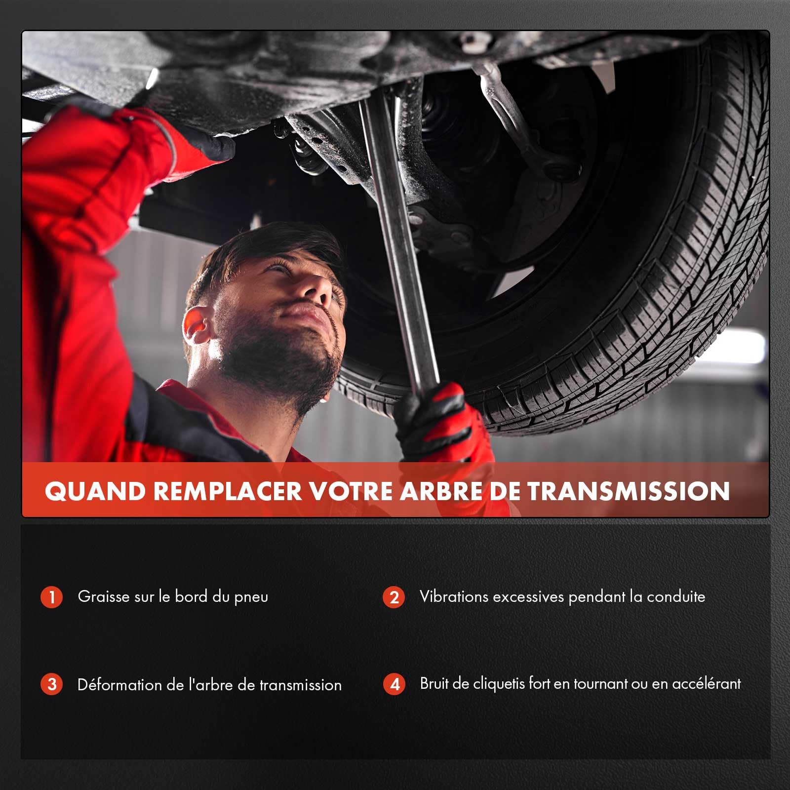 Frankberg Arbre de transmission avant gauche 1K0407271AT