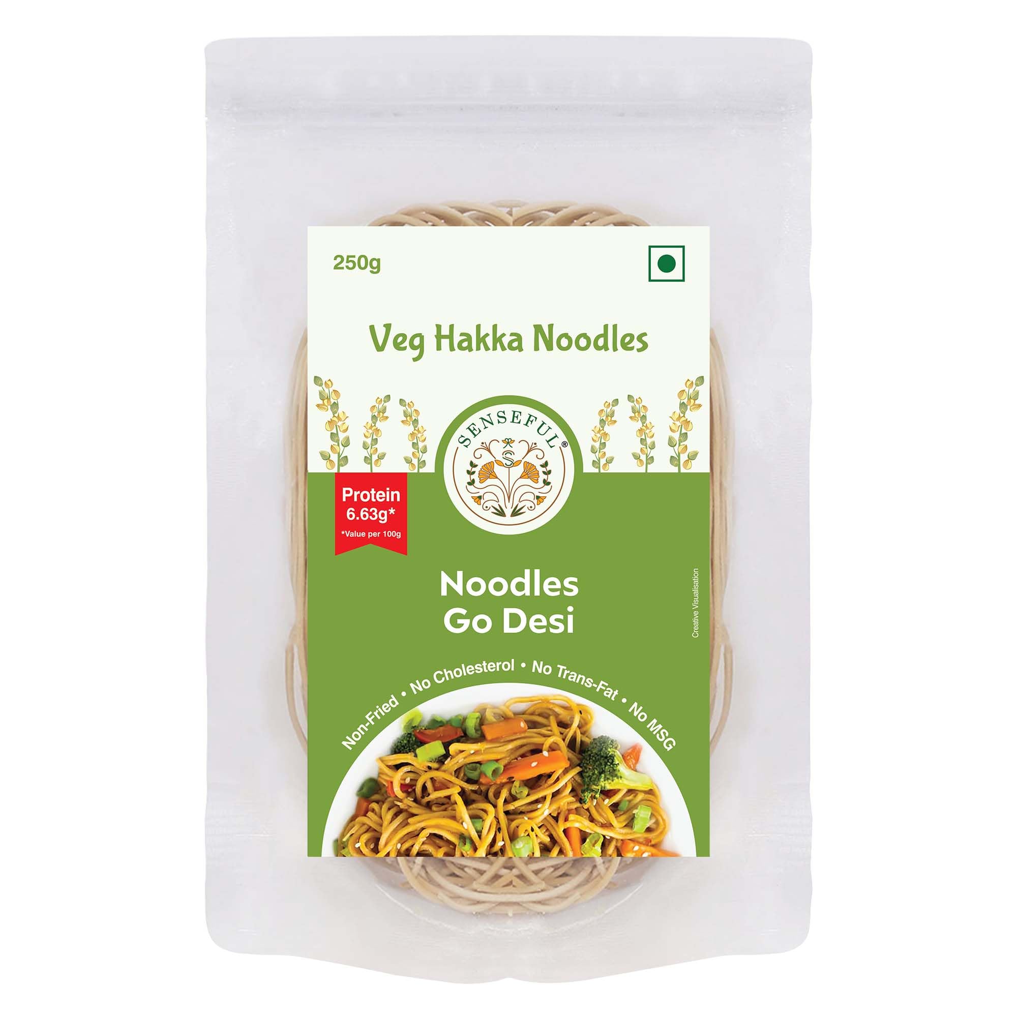 SENSEFUL Veg Hakka Noodles - Non-Fried, No Cholesterol, No Trans-Fat & No MSG - 250 gm (B09DBRXS7J) Amazon Price History, Amazon Price Tracker